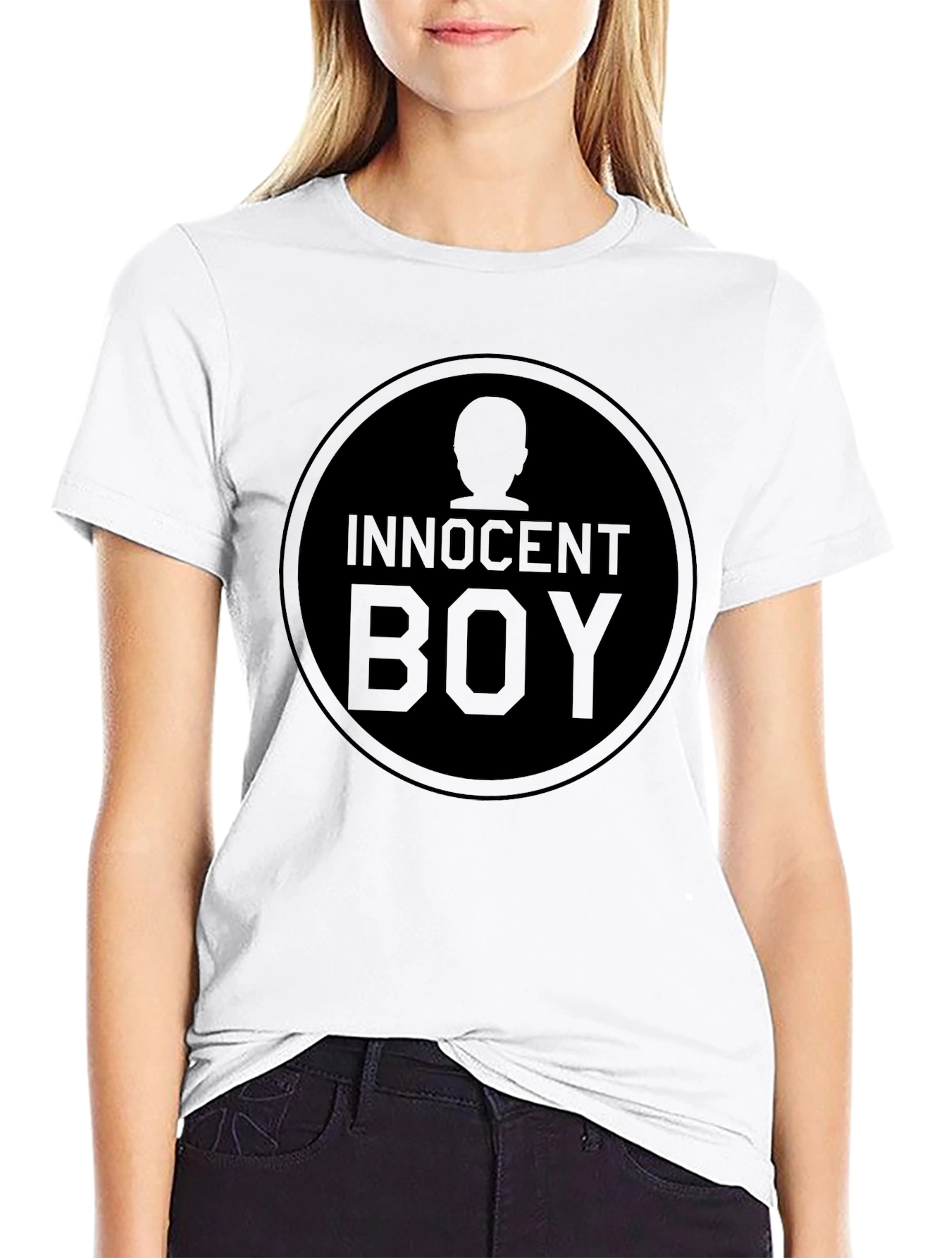 Innocent Boy Graphic Print T-Shirt - Black