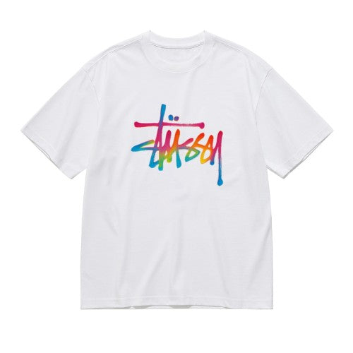 Stussy Stock Logo Tee | Premium 200g Cotton | Classic Streetwear Style | Sizes S–3XL