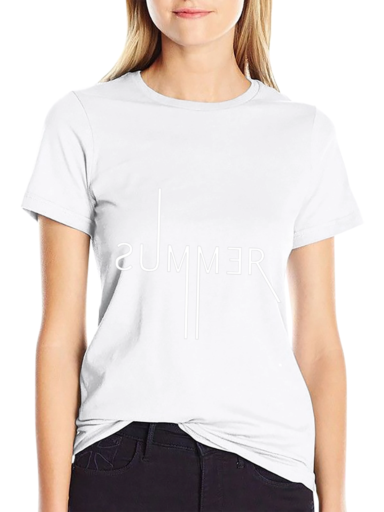 Modern Summer Graphic Tee - Black Casual Shirt