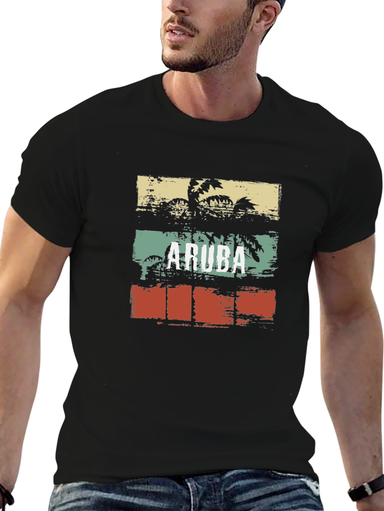 Aruba Palm Tree Graphic Tee
