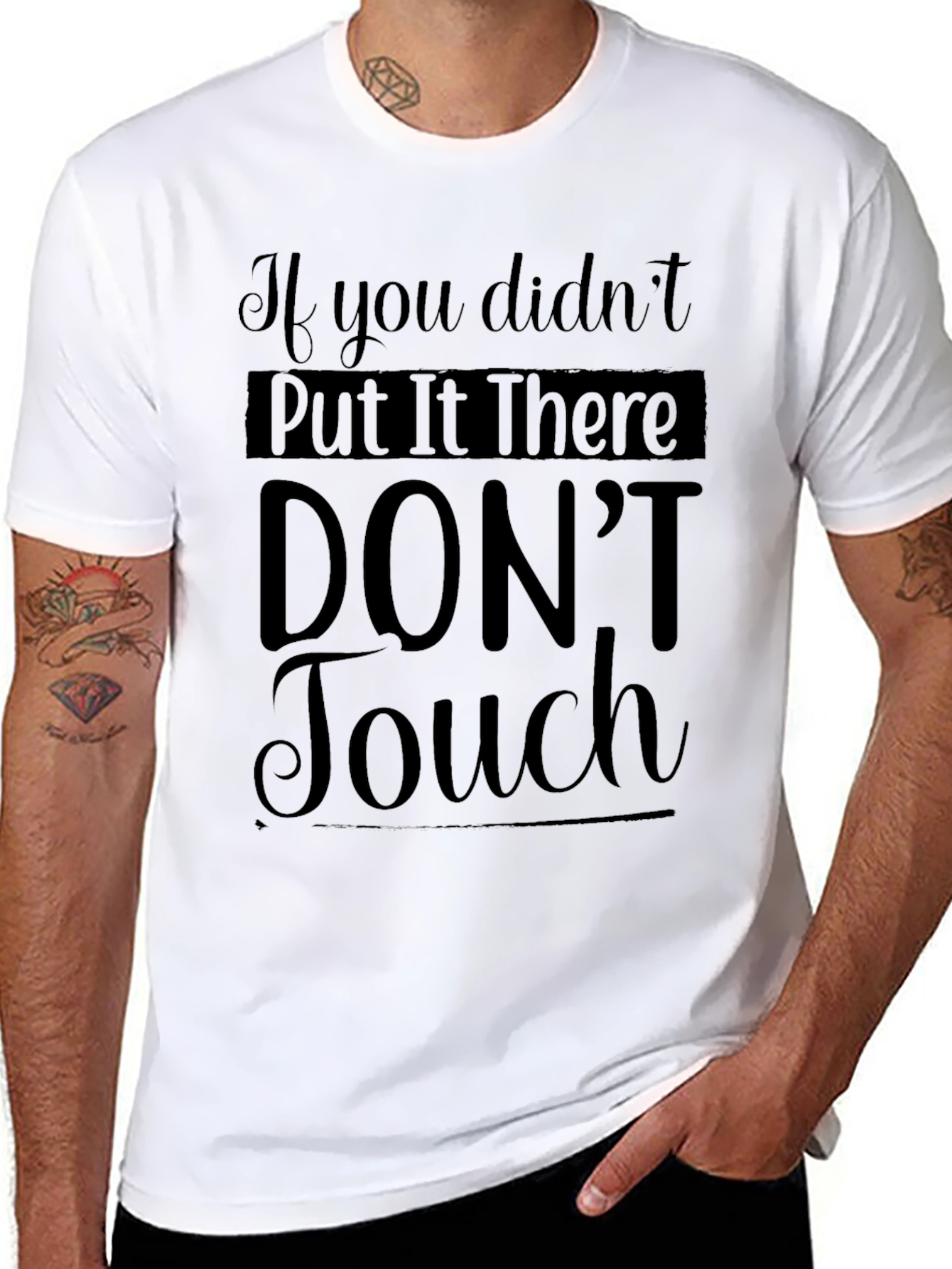 Sarcastic Graphic Tee - Dont Touch