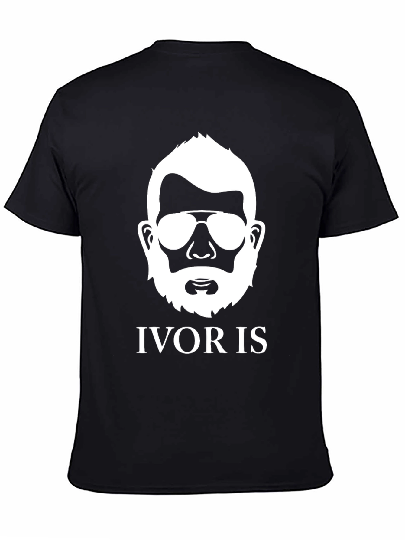 Ivor Is Beard Silhouette Graphic Tee