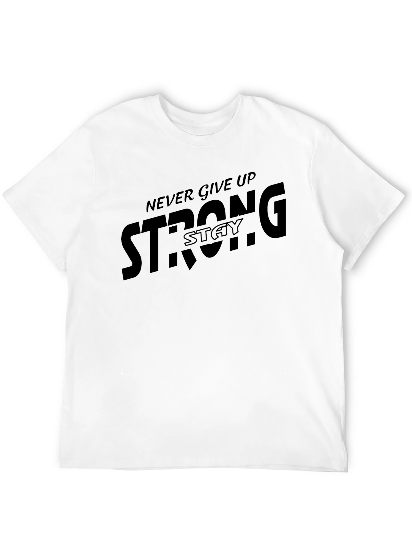 Stay Strong Graphic T-Shirt - Black