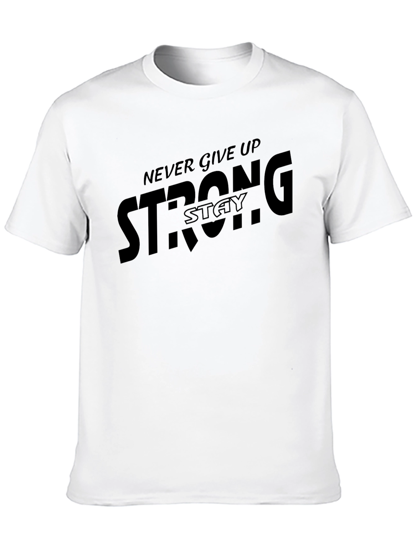 Stay Strong Graphic T-Shirt - Black