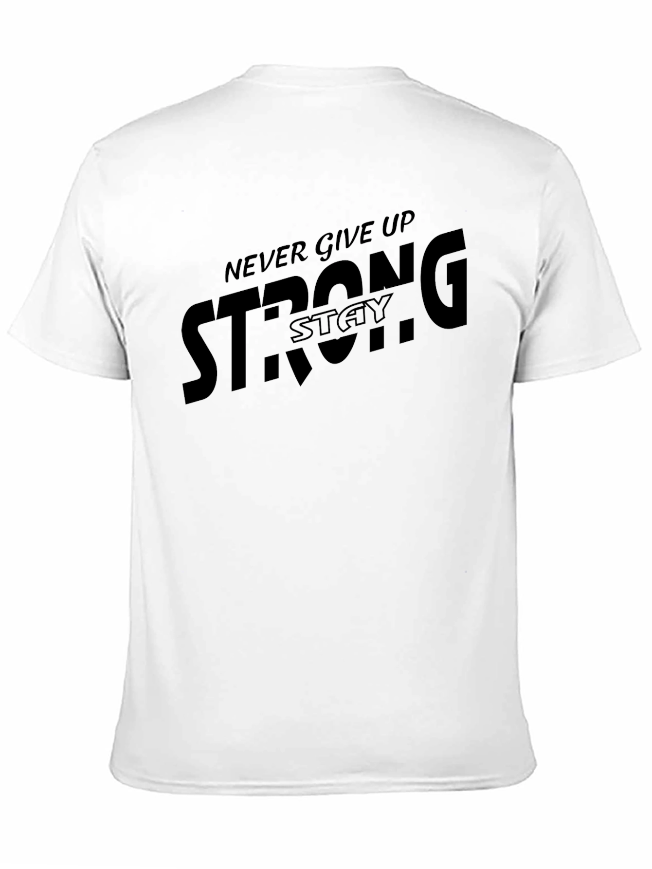Stay Strong Graphic T-Shirt - Black