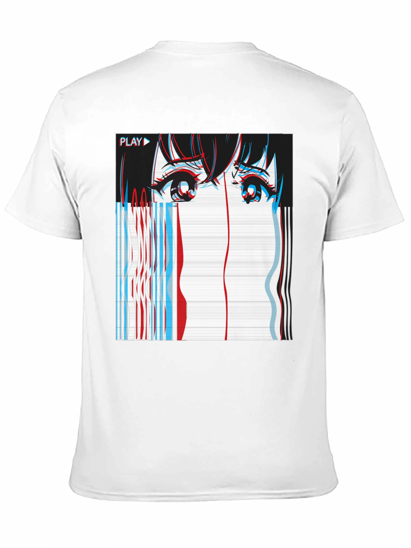 Anime Glitch Art T-Shirt