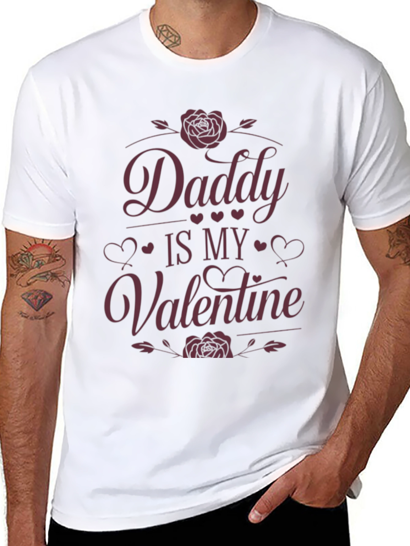 Daddy Is My Valentine - Mens Graphic T-Shirt