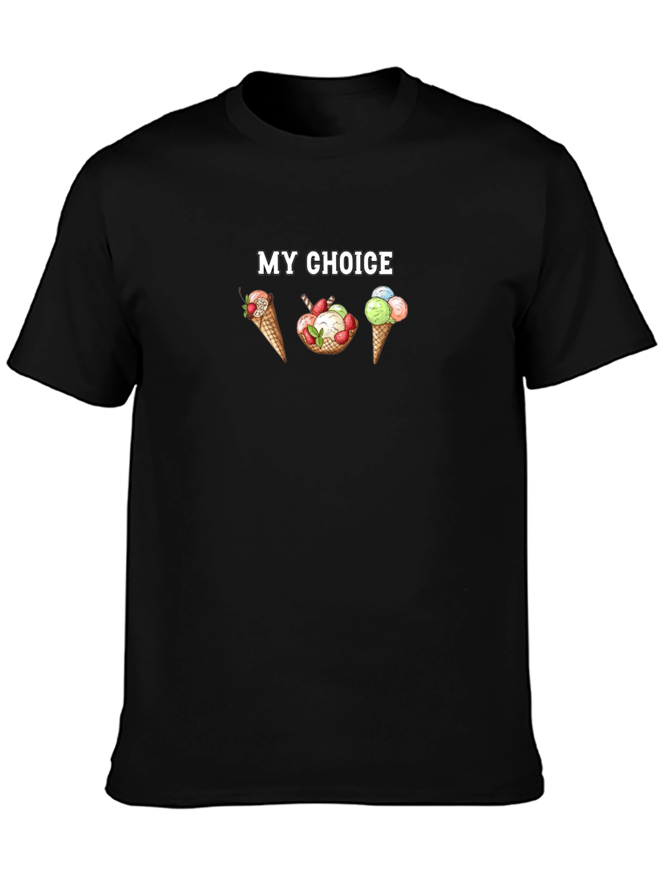My Choice Ice Cream Graphic T-Shirt