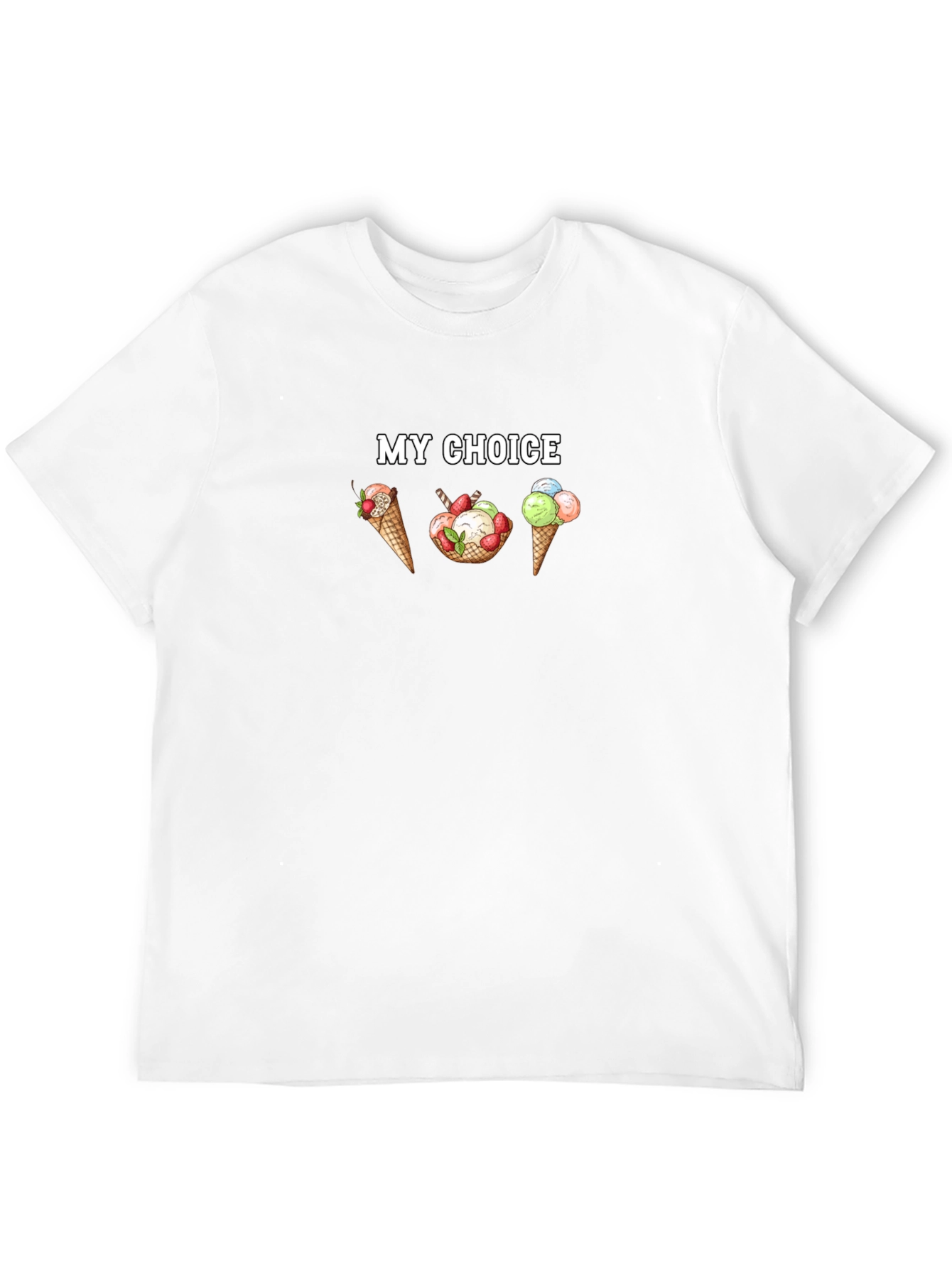 My Choice Ice Cream Graphic T-Shirt