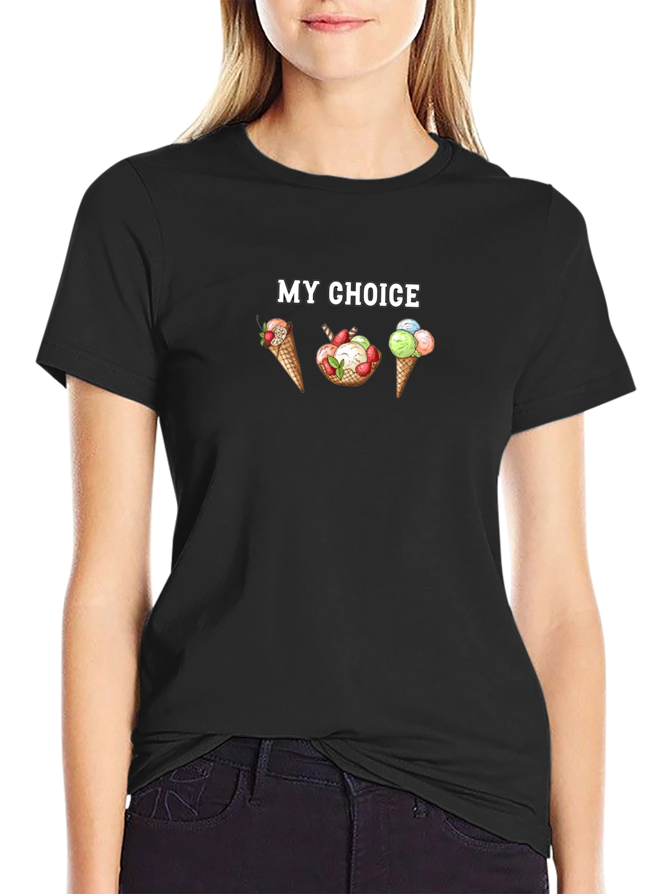 My Choice Ice Cream Graphic T-Shirt