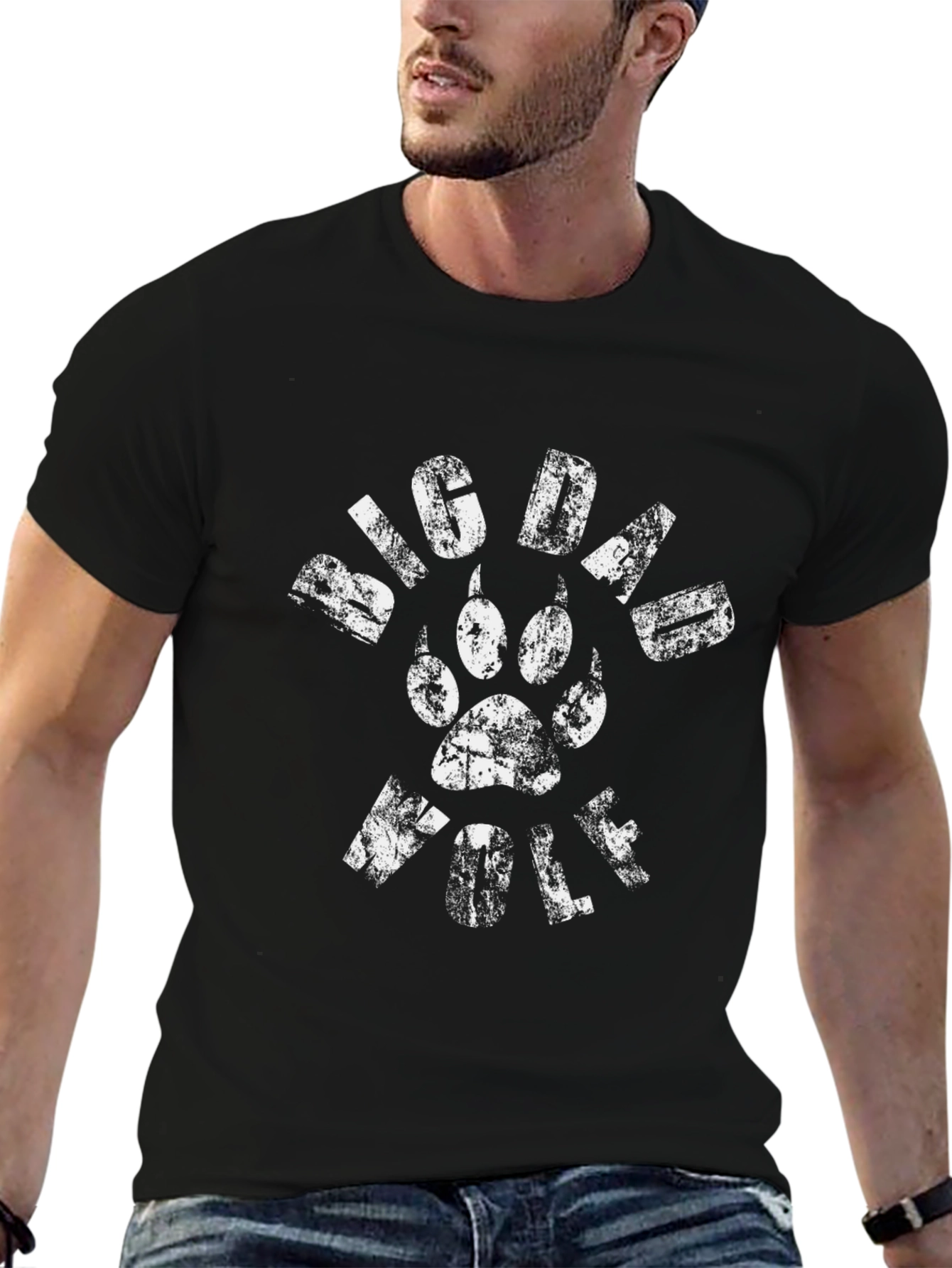 Big Paw Wolf Graphic T-Shirt