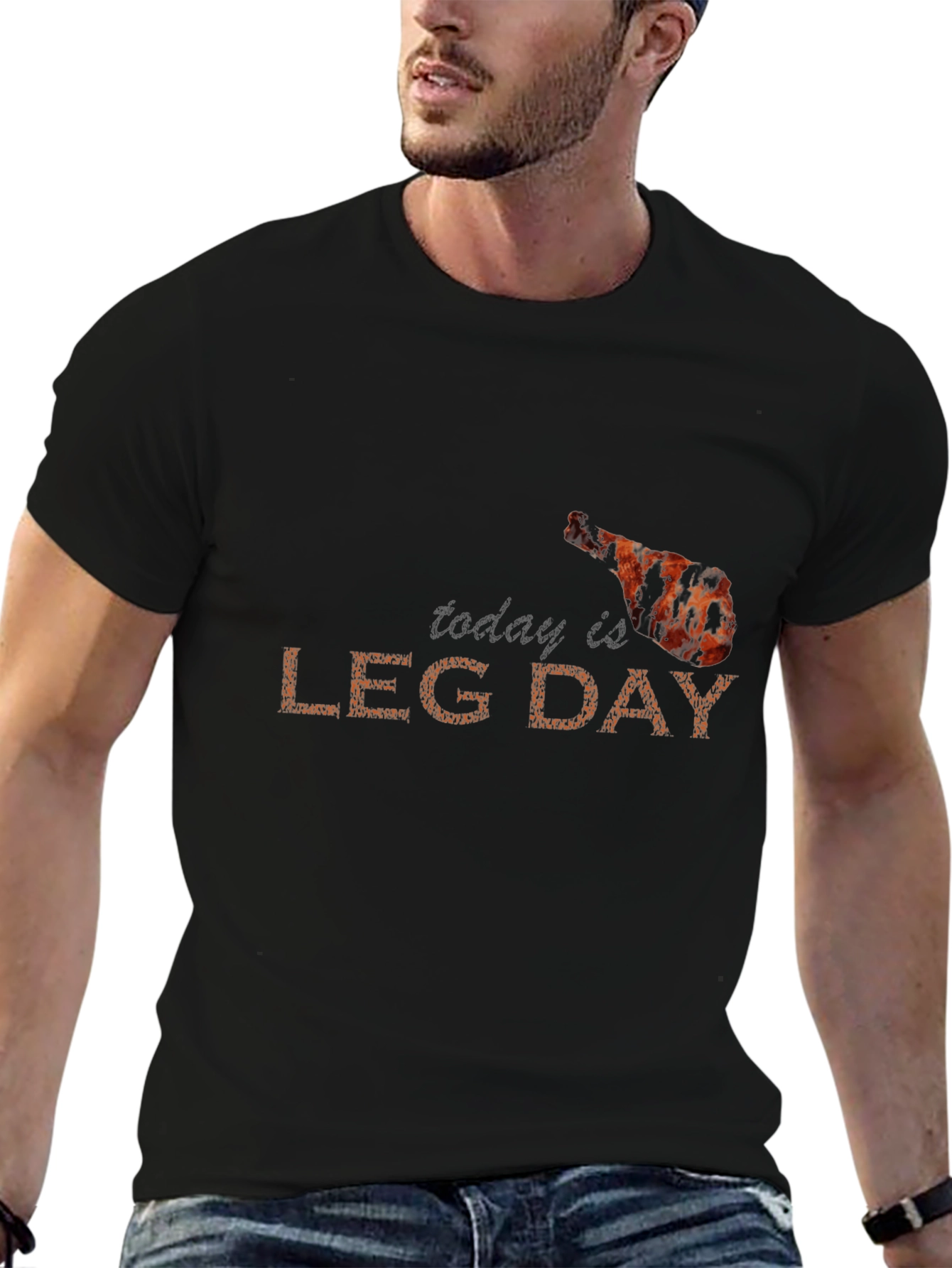 Today is Leg Day Funny Graphic Tee