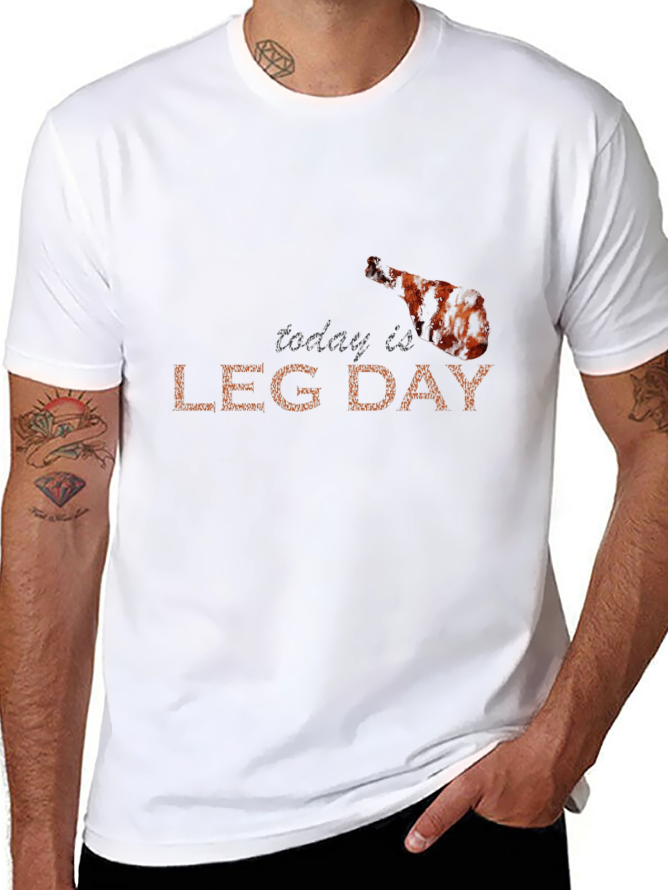 Today is Leg Day Funny Graphic Tee