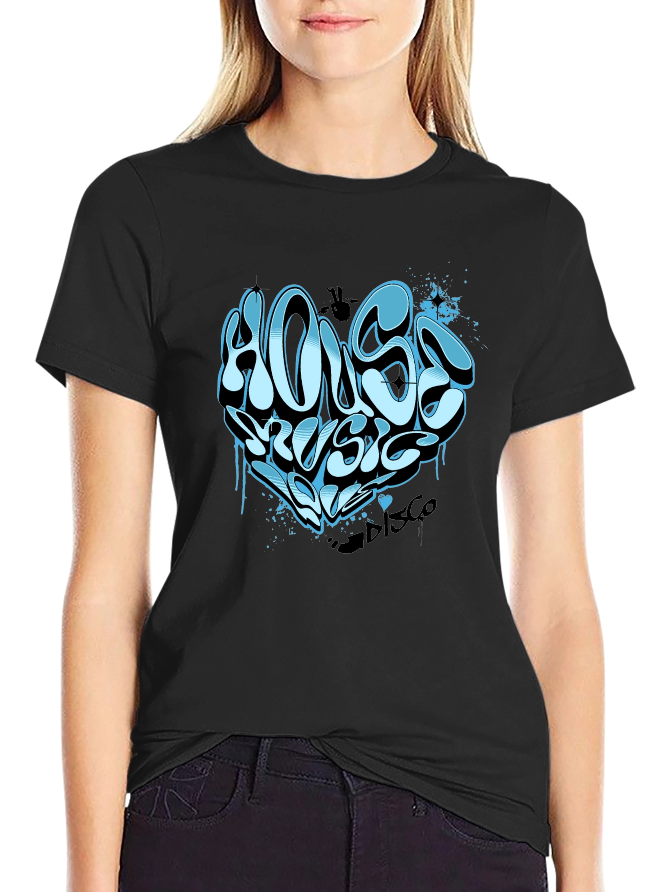 House Music Heart T-Shirt - Cool DJ Rave Tee
