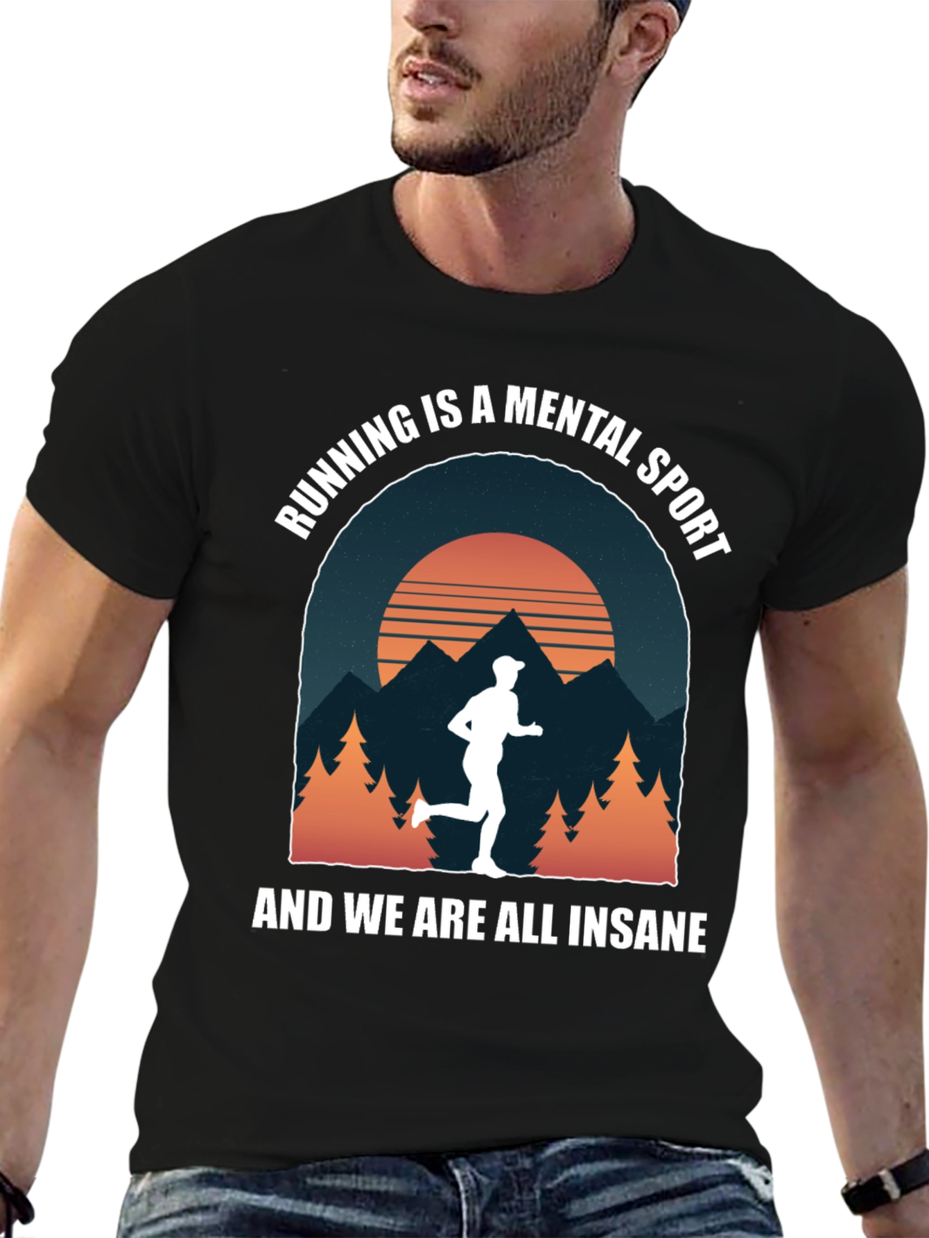Running is a Mental Sport Graphic T-Shirt