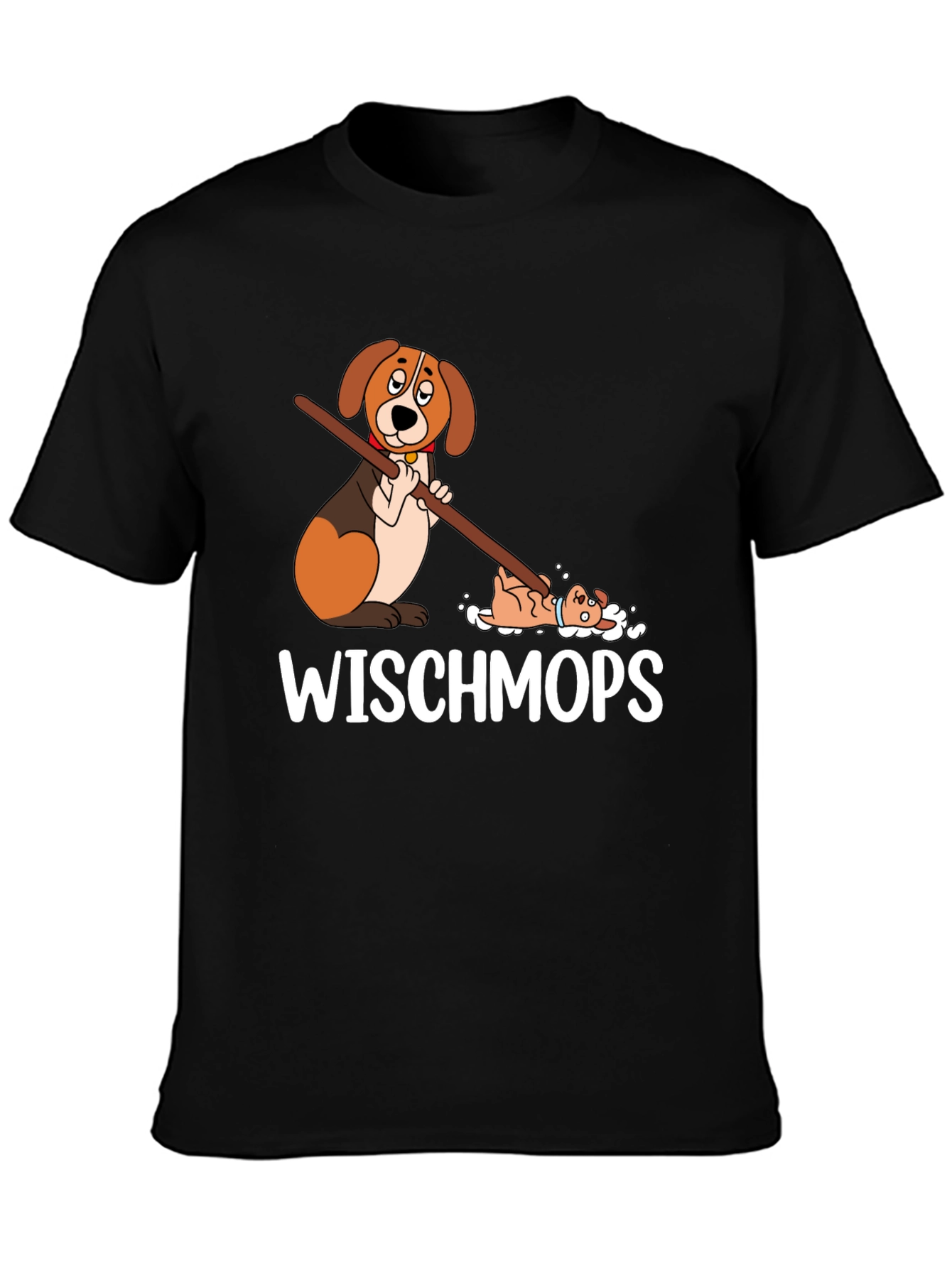Funny Dog Wischmops T-Shirt