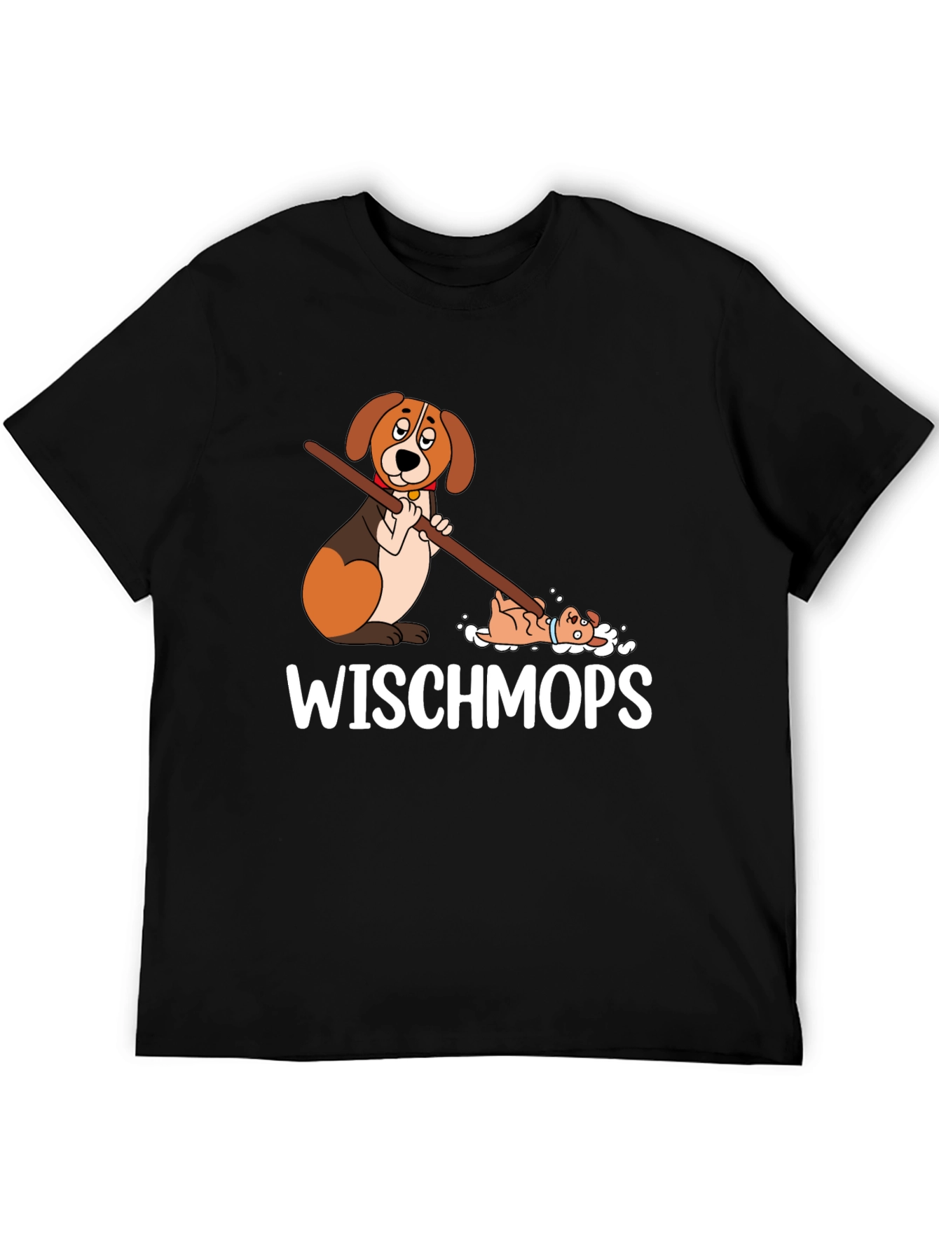 Funny Dog Wischmops T-Shirt