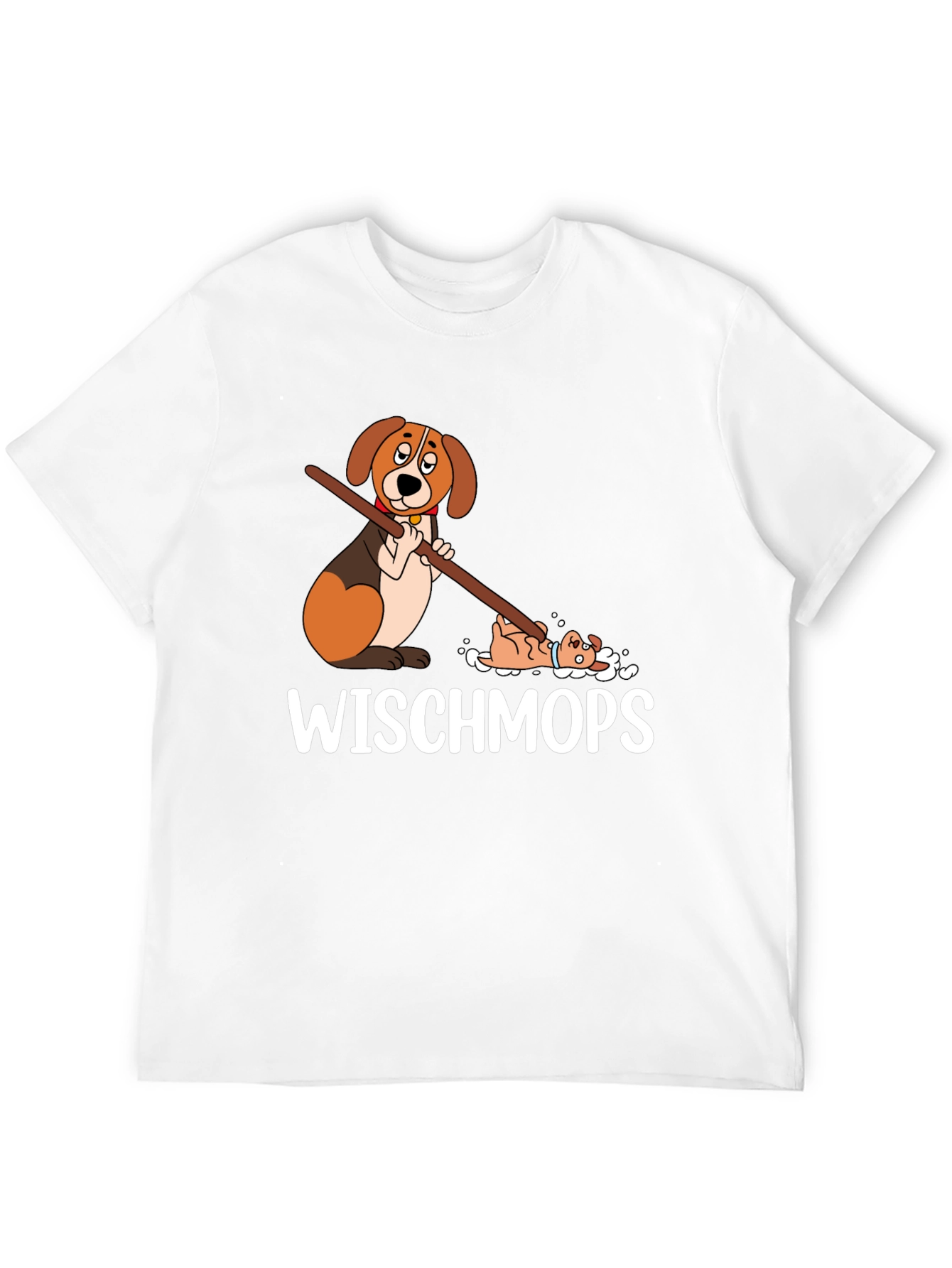 Funny Dog Wischmops T-Shirt