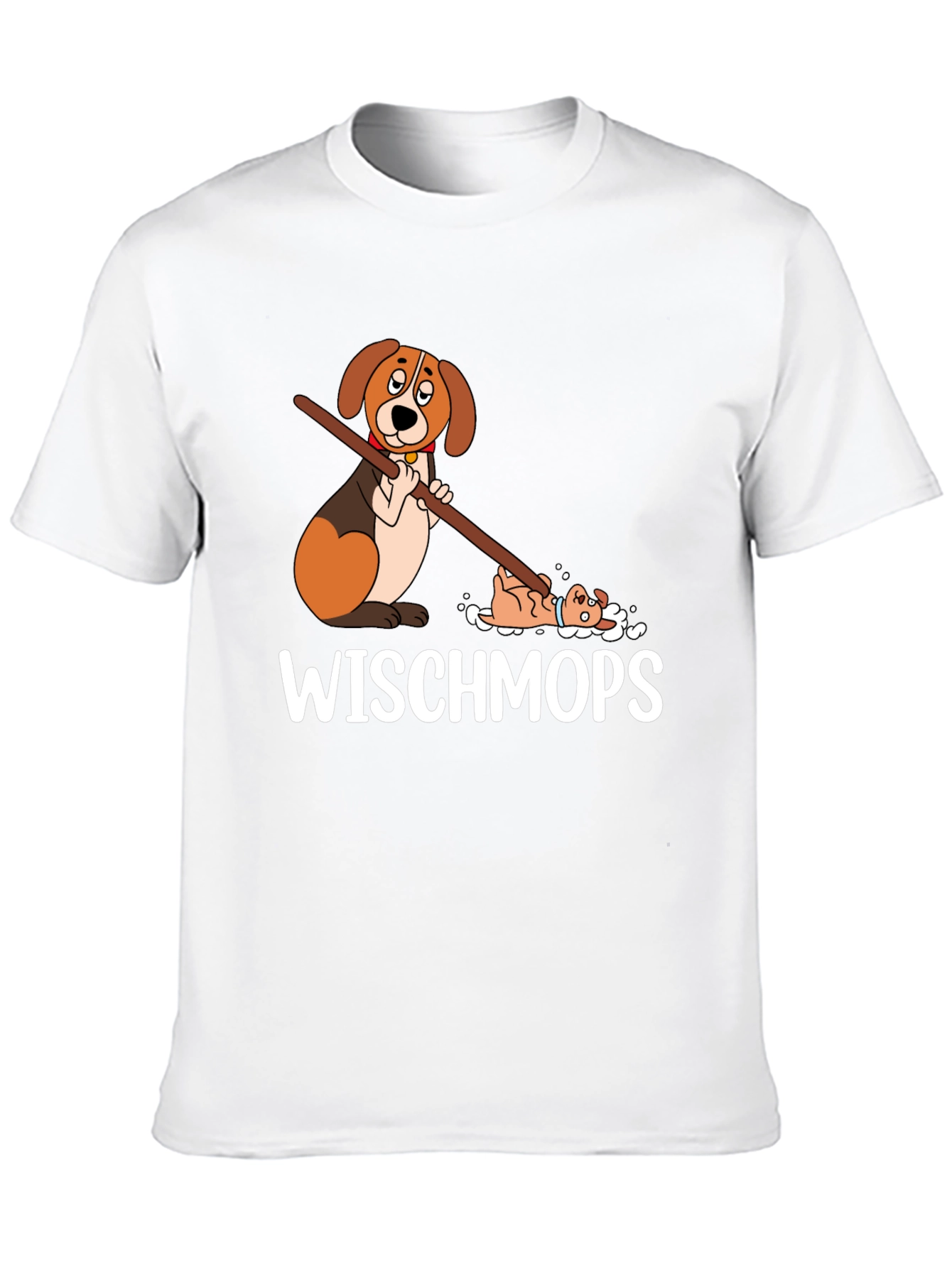 Funny Dog Wischmops T-Shirt