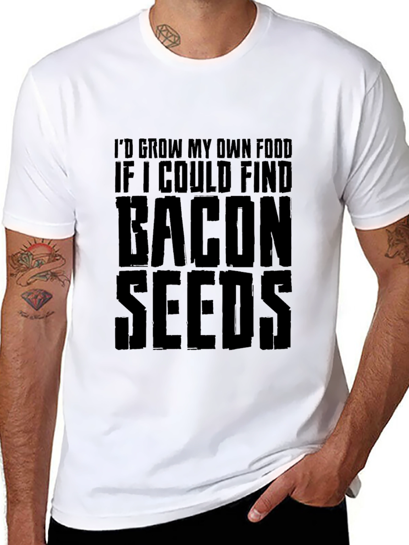 Bacon Seeds Graphic T-Shirt