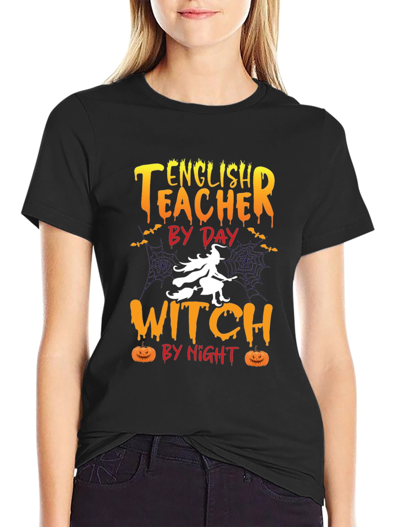 English Teacher Witch T-Shirt - Halloween