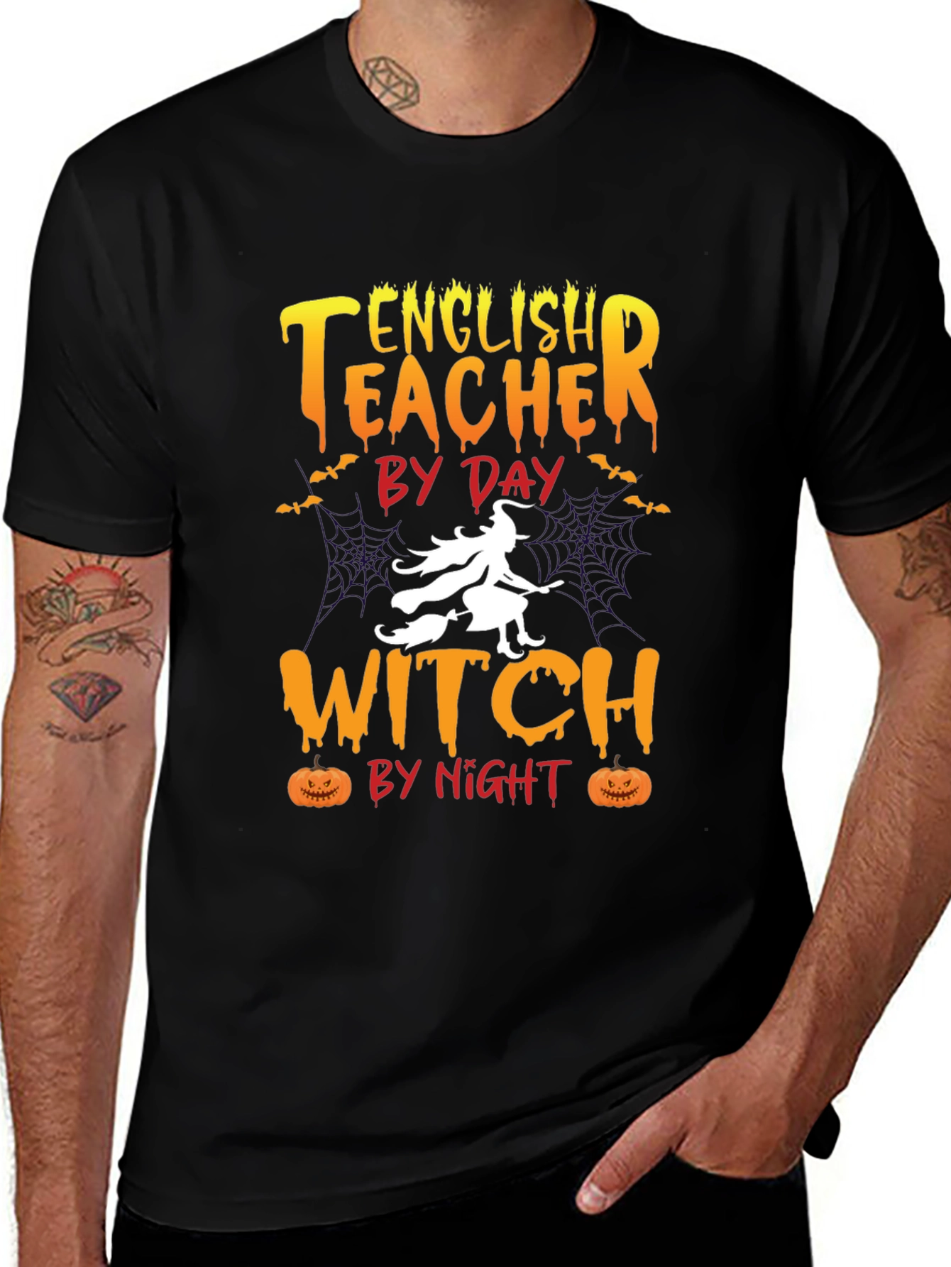 English Teacher Witch T-Shirt - Halloween