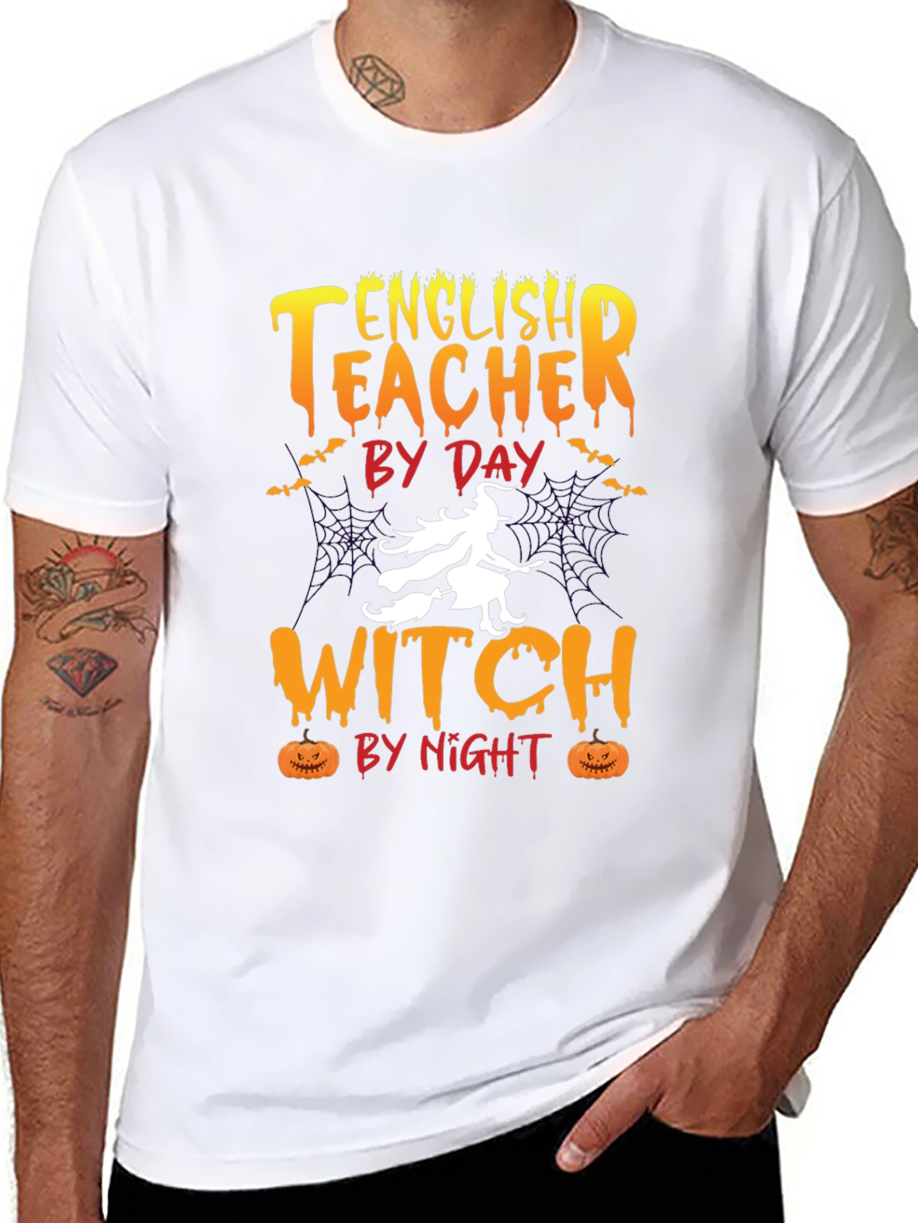 English Teacher Witch T-Shirt - Halloween