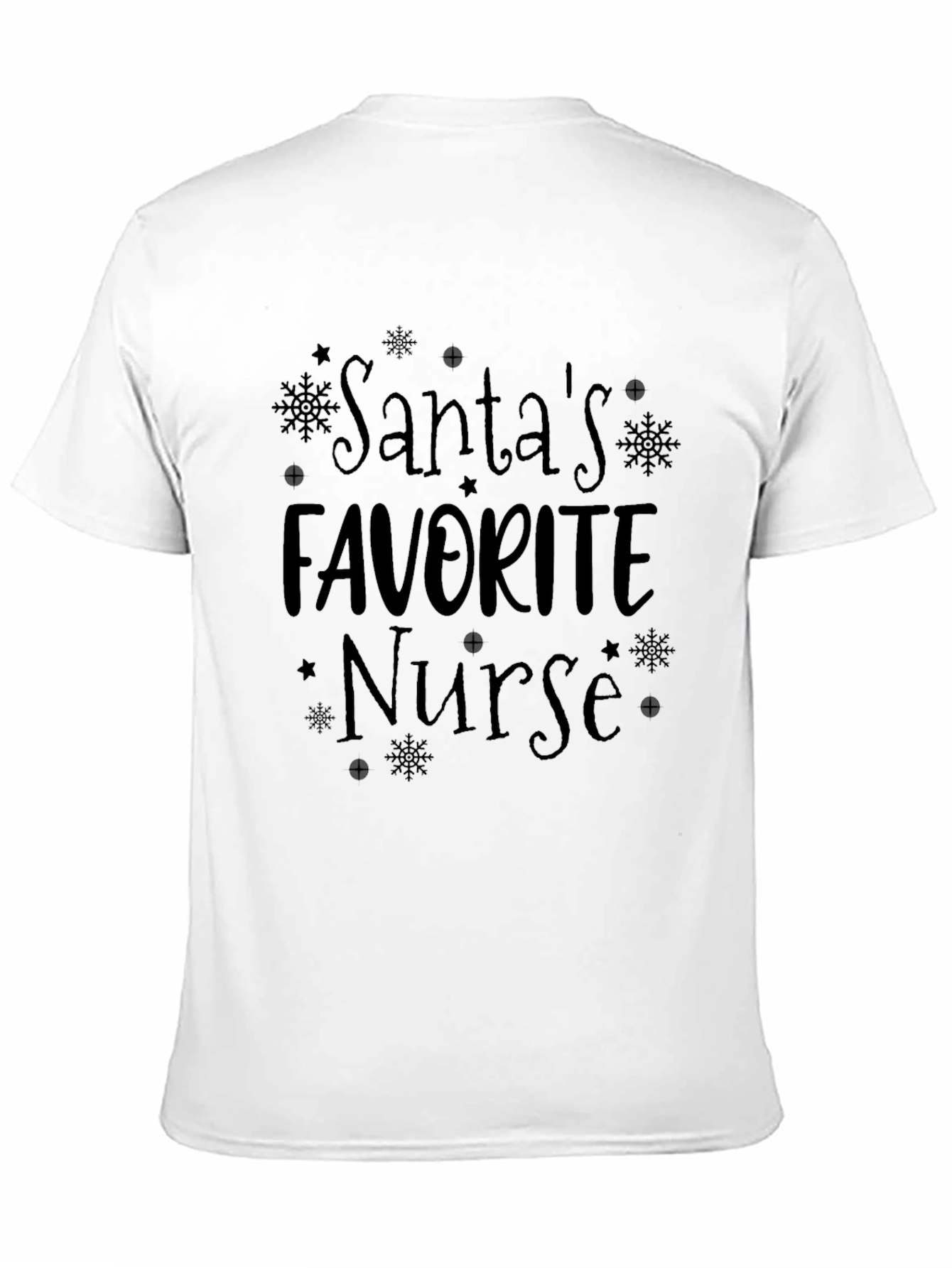 Santas Favorite Nurse T-Shirt Holiday Tee