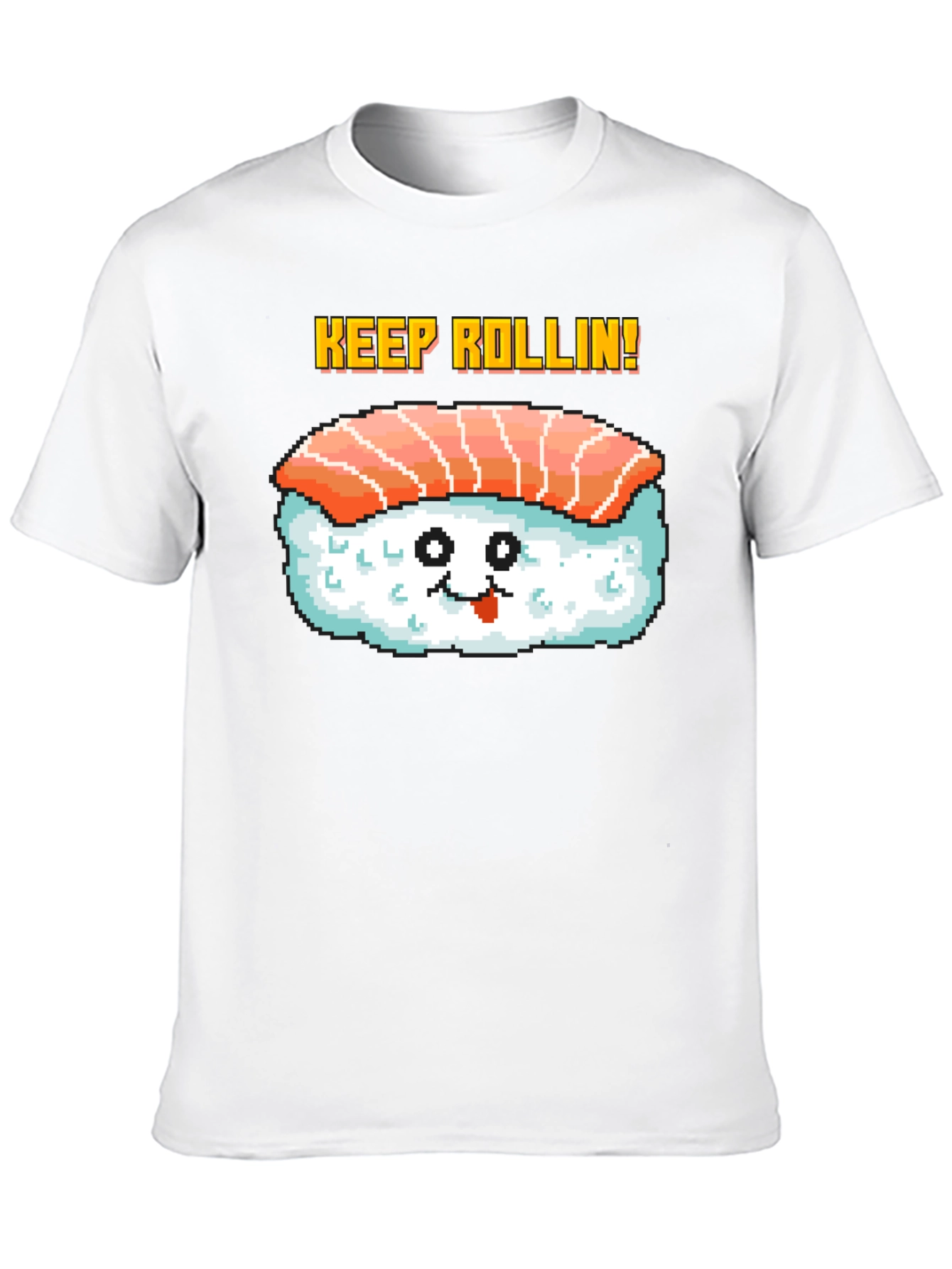 Keep Rollin Sushi Graphic Tee - Black