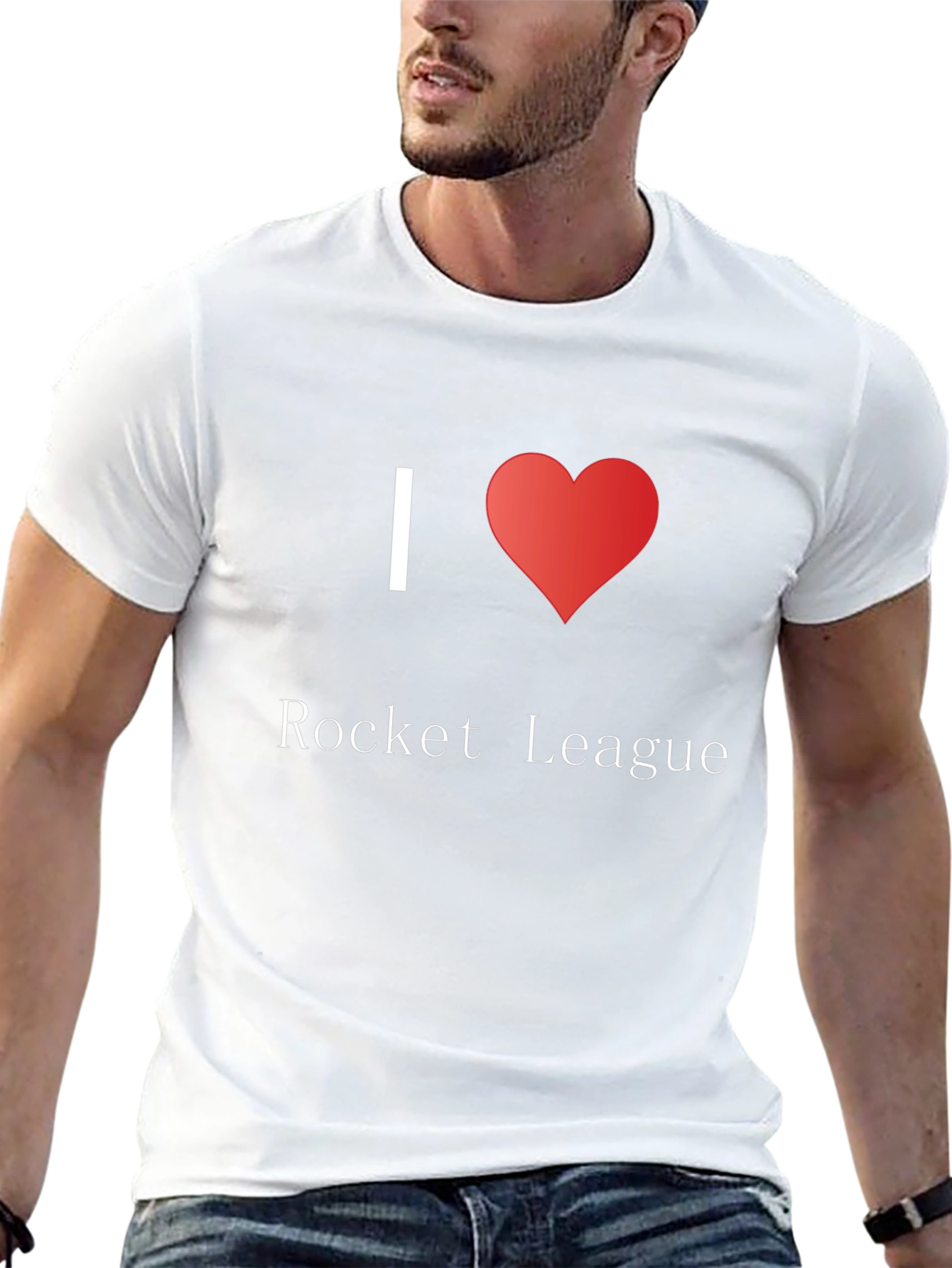 I Heart Rocket League Black T-Shirt
