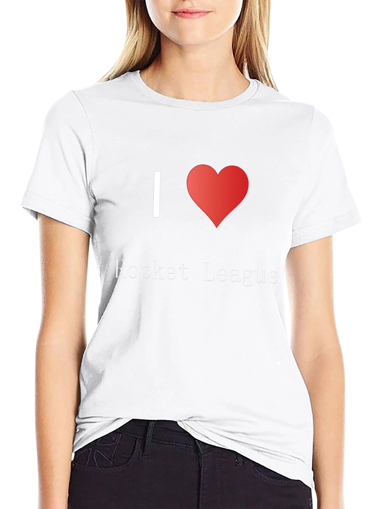 I Heart Rocket League Black T-Shirt