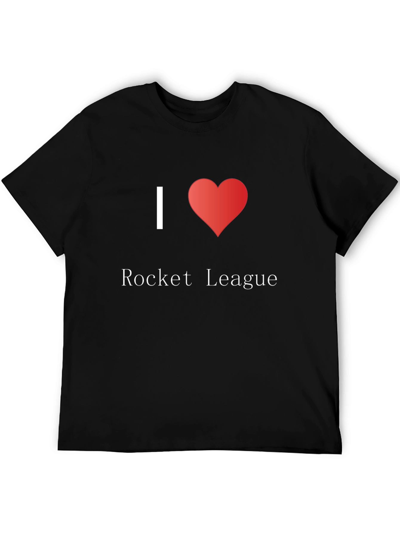 I Heart Rocket League Black T-Shirt