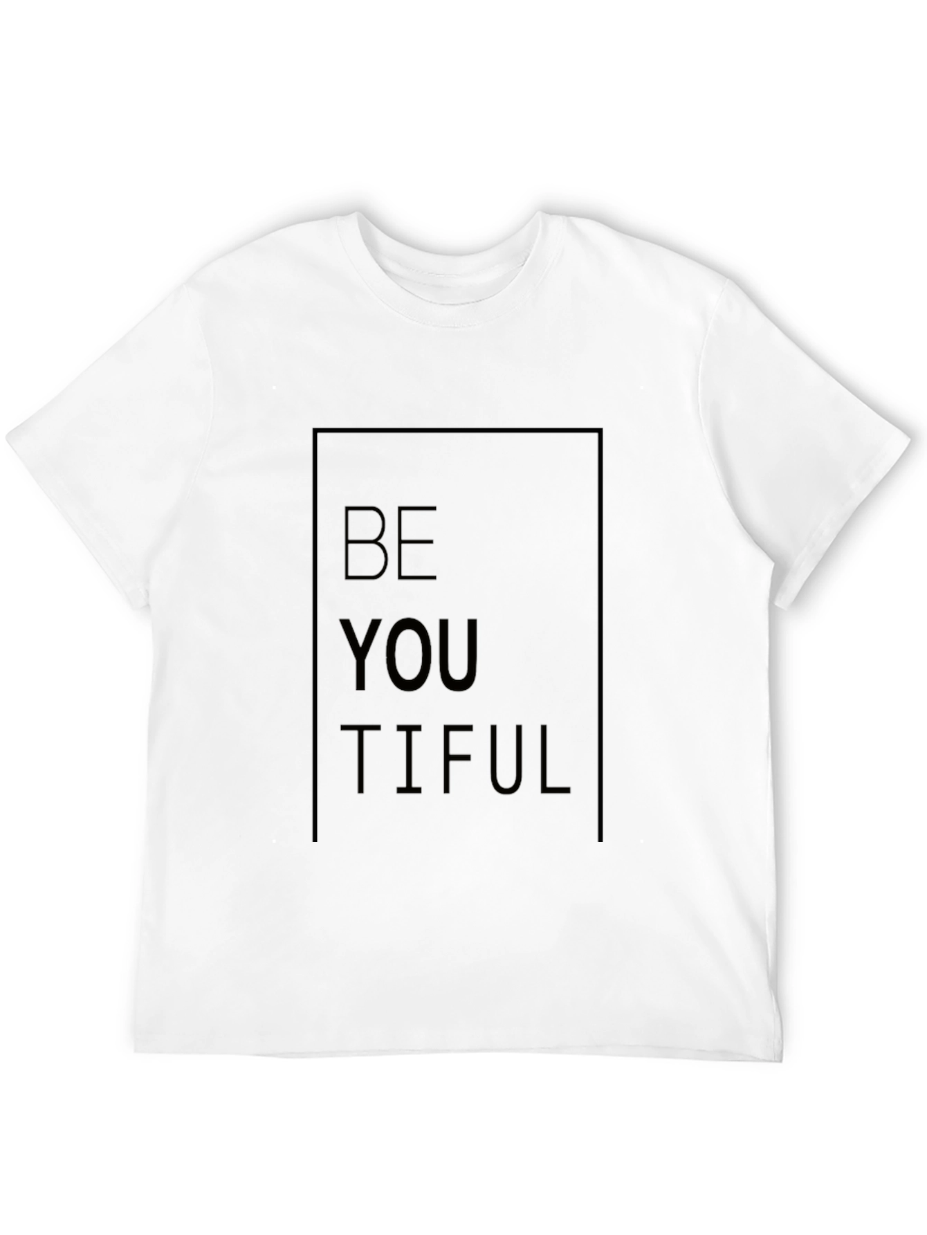 BeYOUtiful Black Graphic Tee - Motivational Unisex T-Shirt