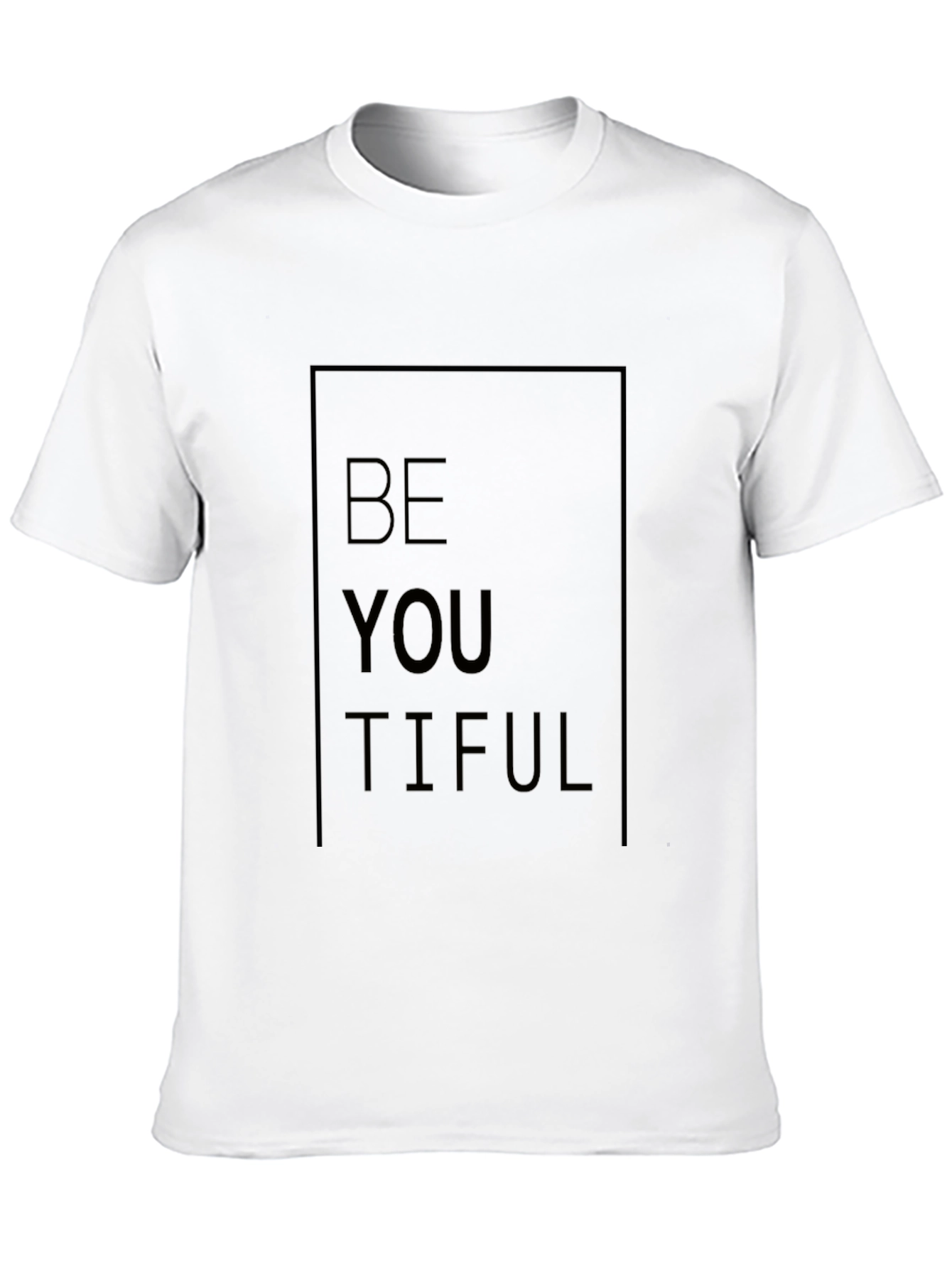 BeYOUtiful Black Graphic Tee - Motivational Unisex T-Shirt