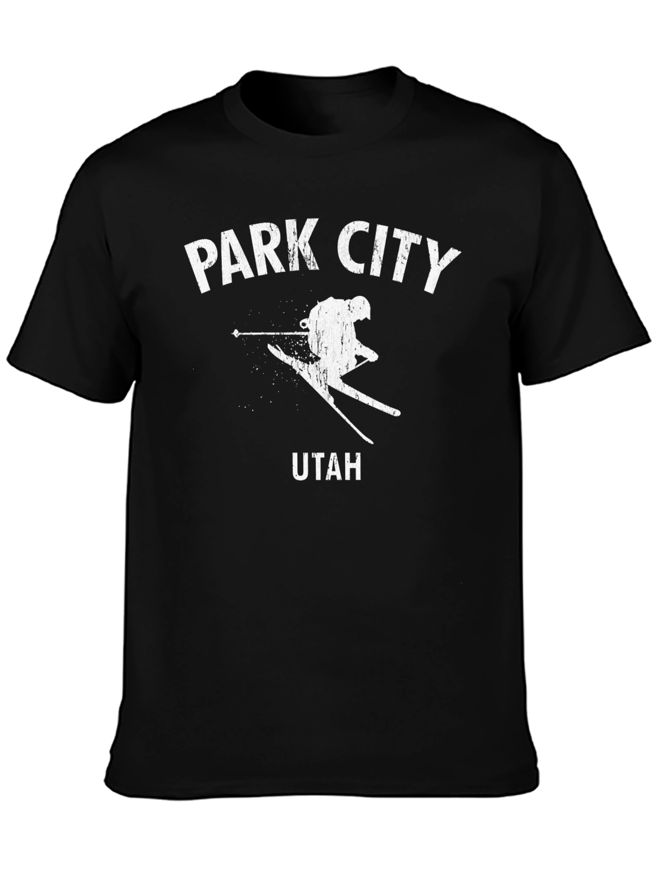 Park City Utah Ski T-Shirt - Black