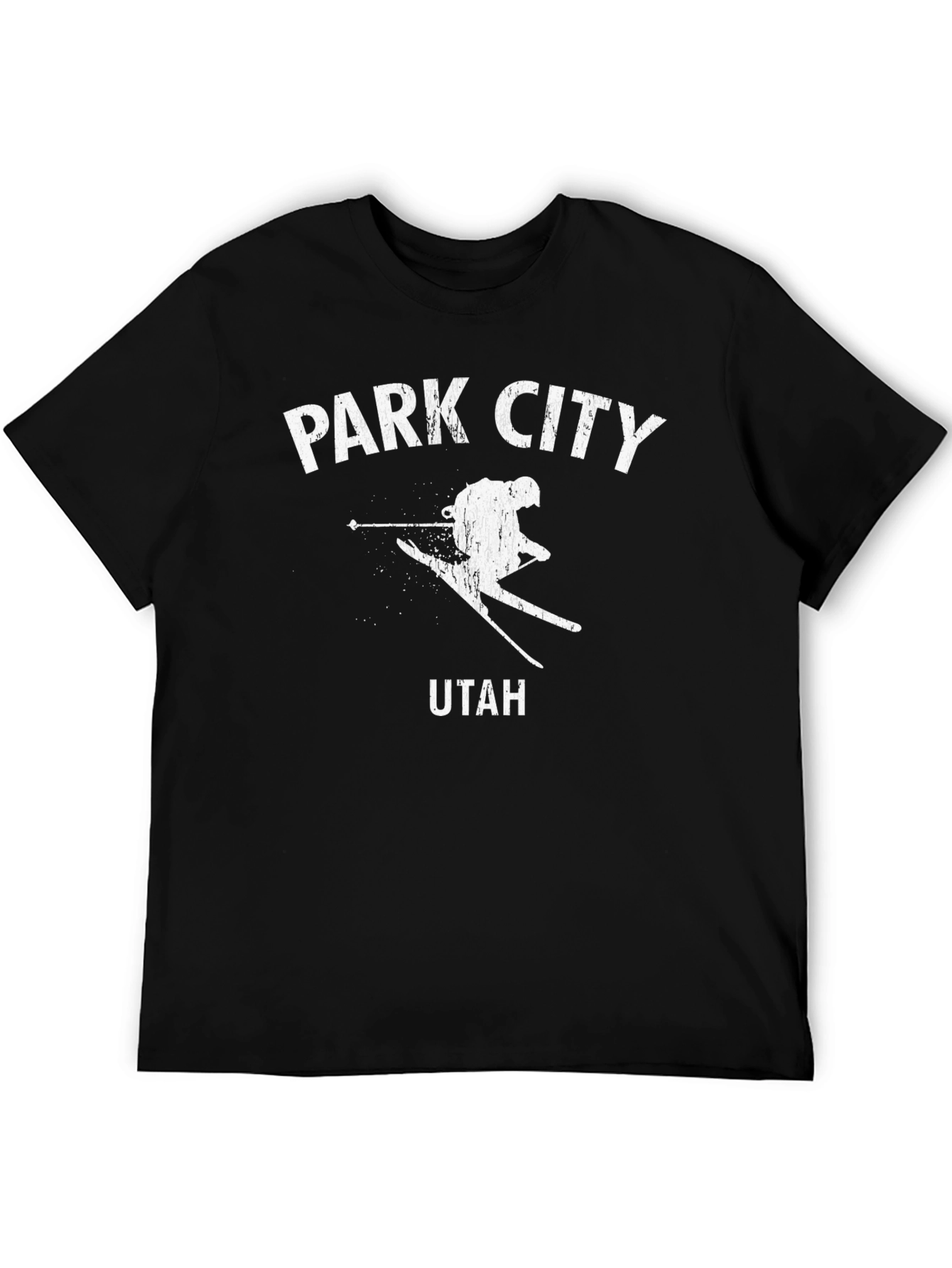 Park City Utah Ski T-Shirt - Black
