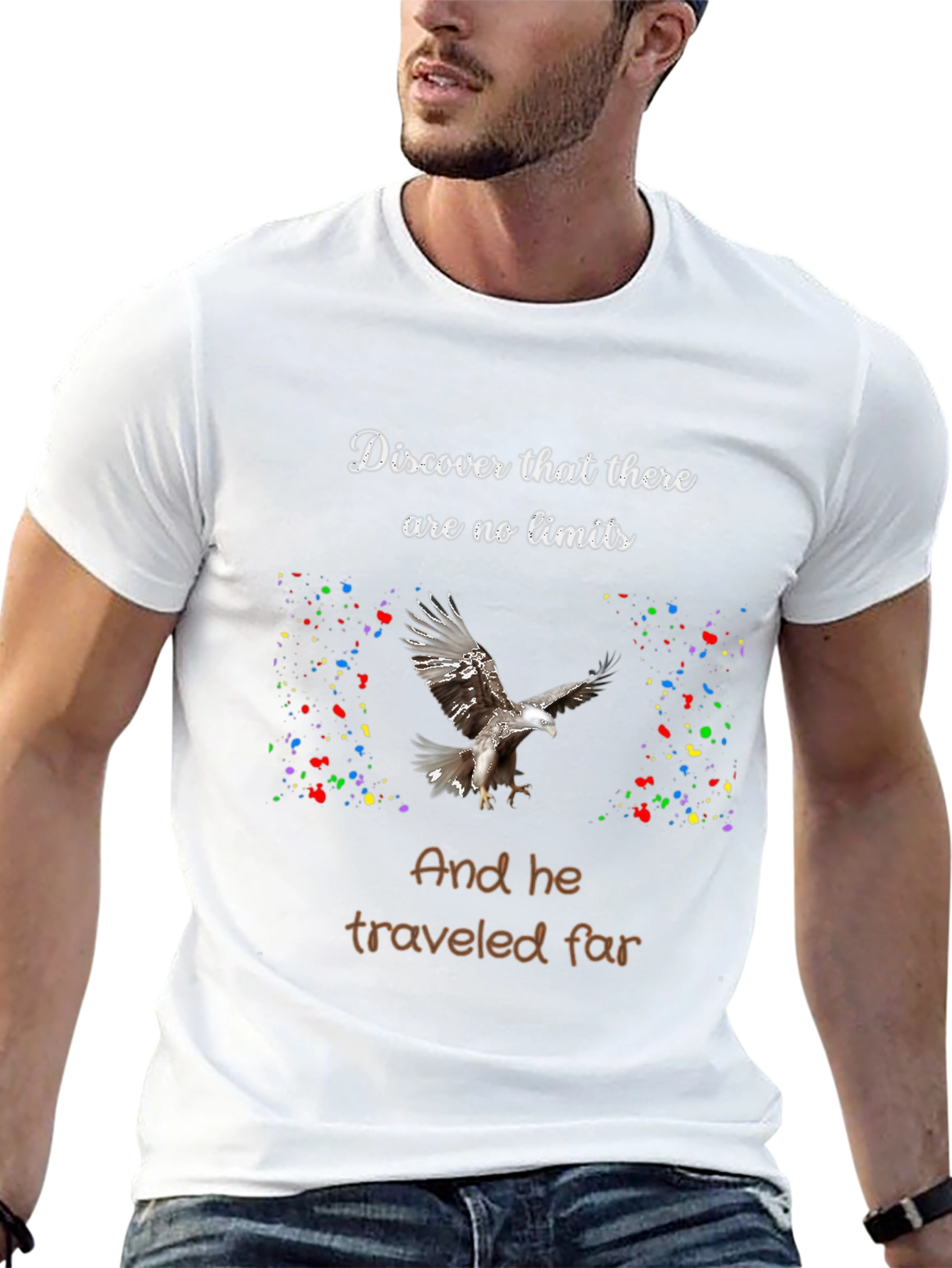 Motivational Eagle T-Shirt: No Limits
