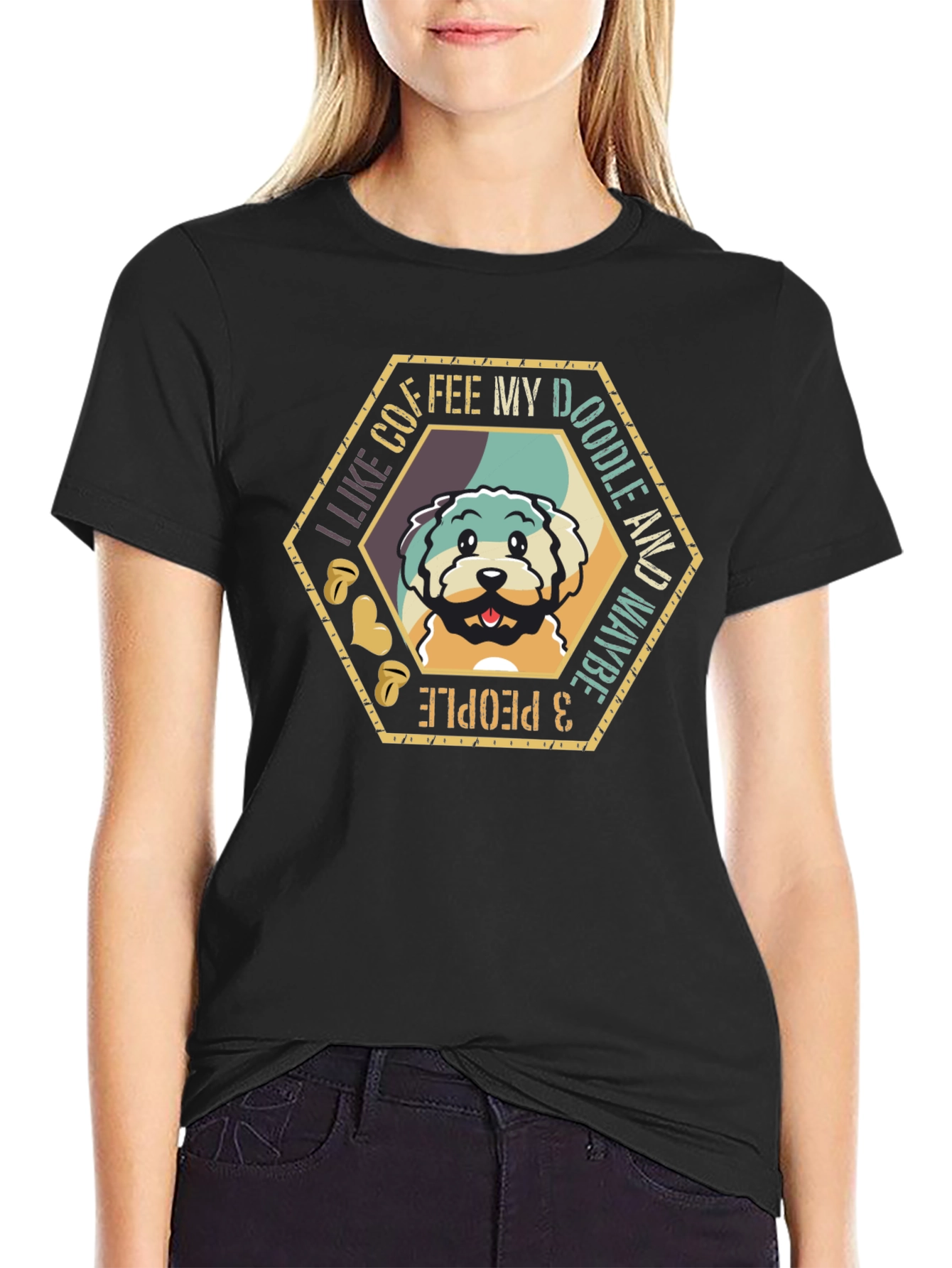 Coffee & Doodles T-Shirt - Cute Pet Lover Tee