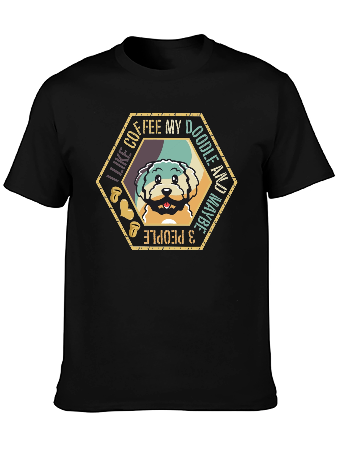 Coffee & Doodles T-Shirt - Cute Pet Lover Tee