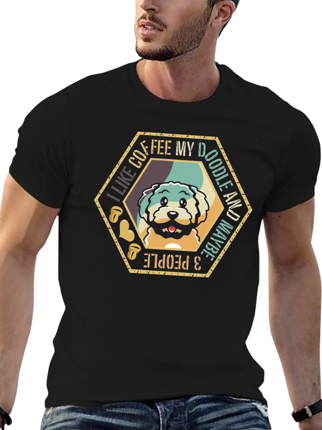 Coffee & Doodles T-Shirt - Cute Pet Lover Tee