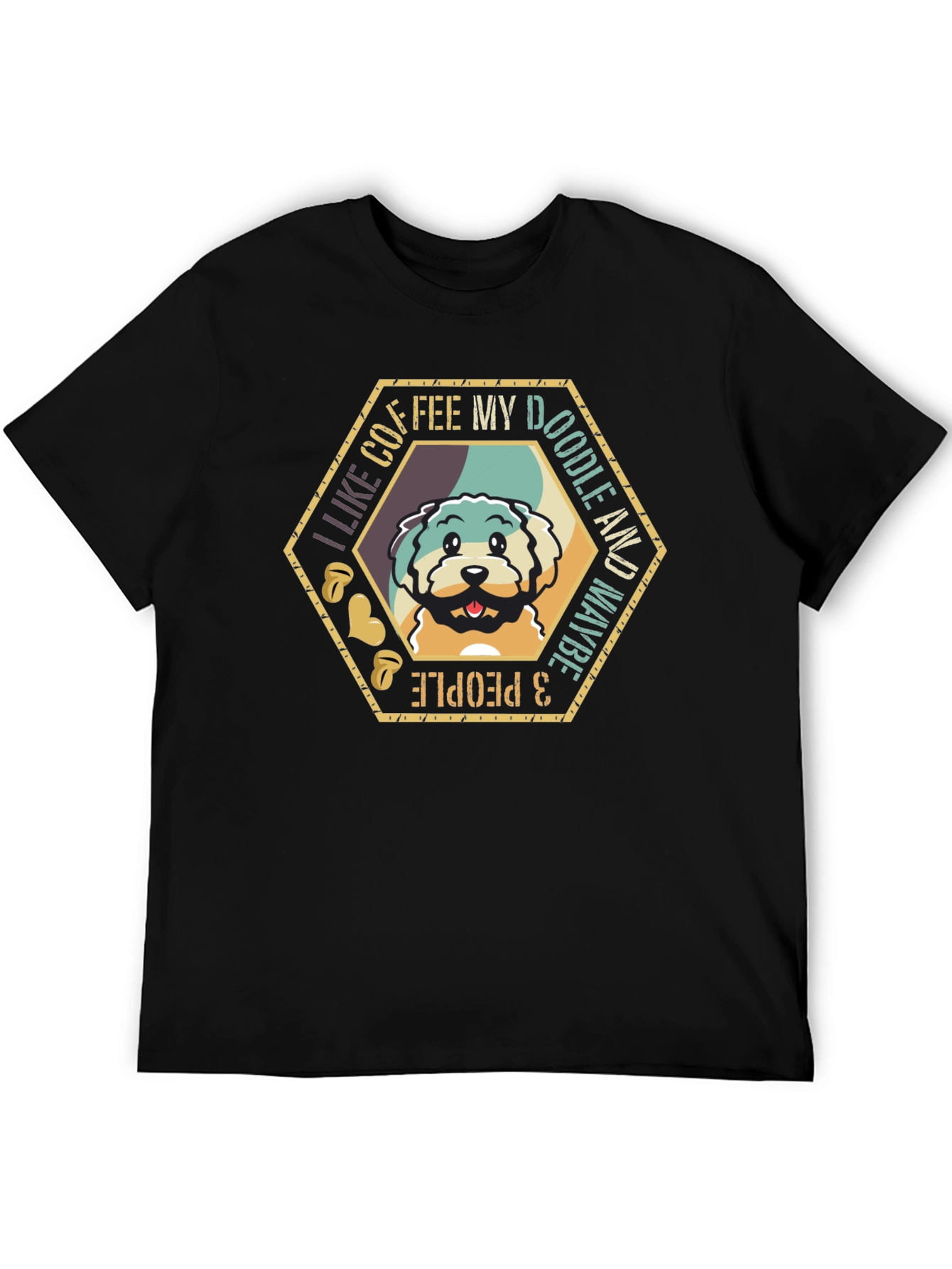 Coffee & Doodles T-Shirt - Cute Pet Lover Tee