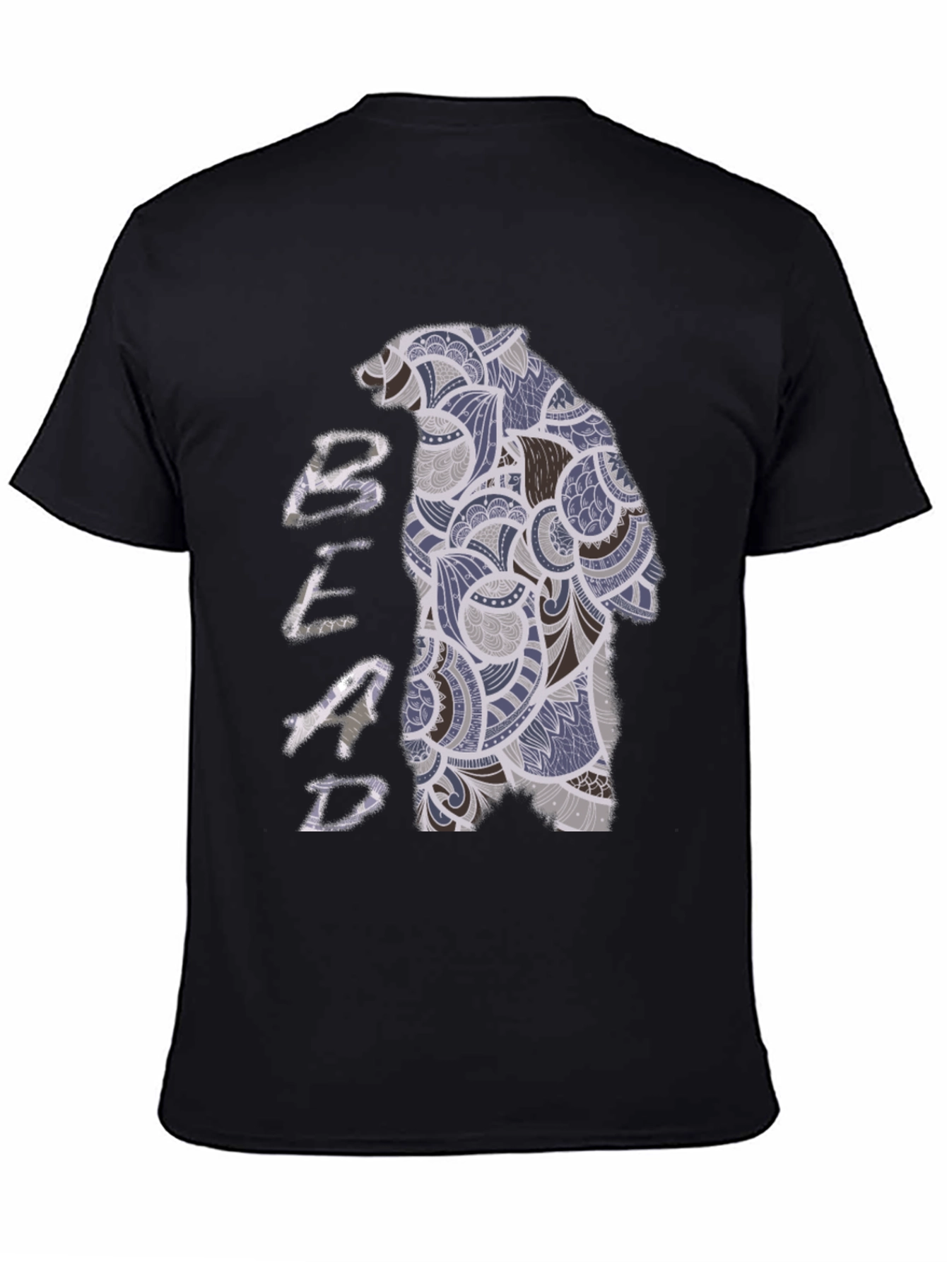 Bear Graphic Print T-Shirt - Unique Design