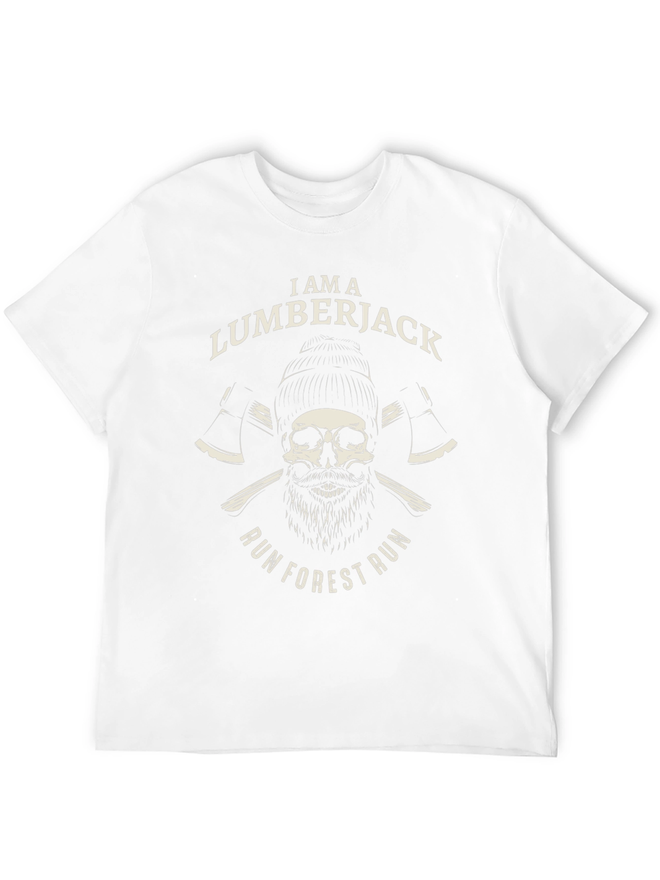 Lumberjack Skull T-Shirt - Run Forest Run