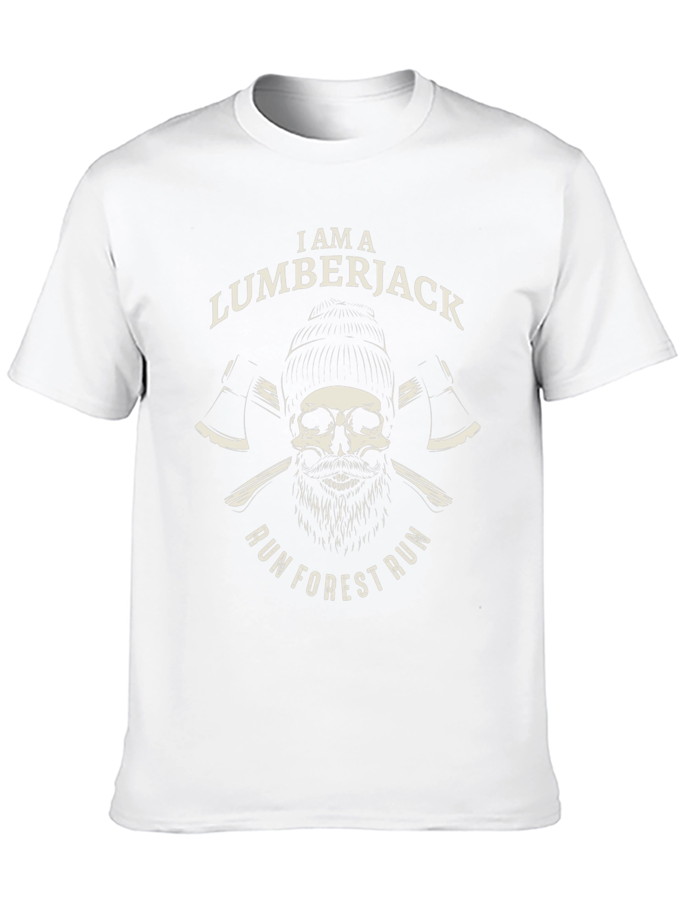 Lumberjack Skull T-Shirt - Run Forest Run