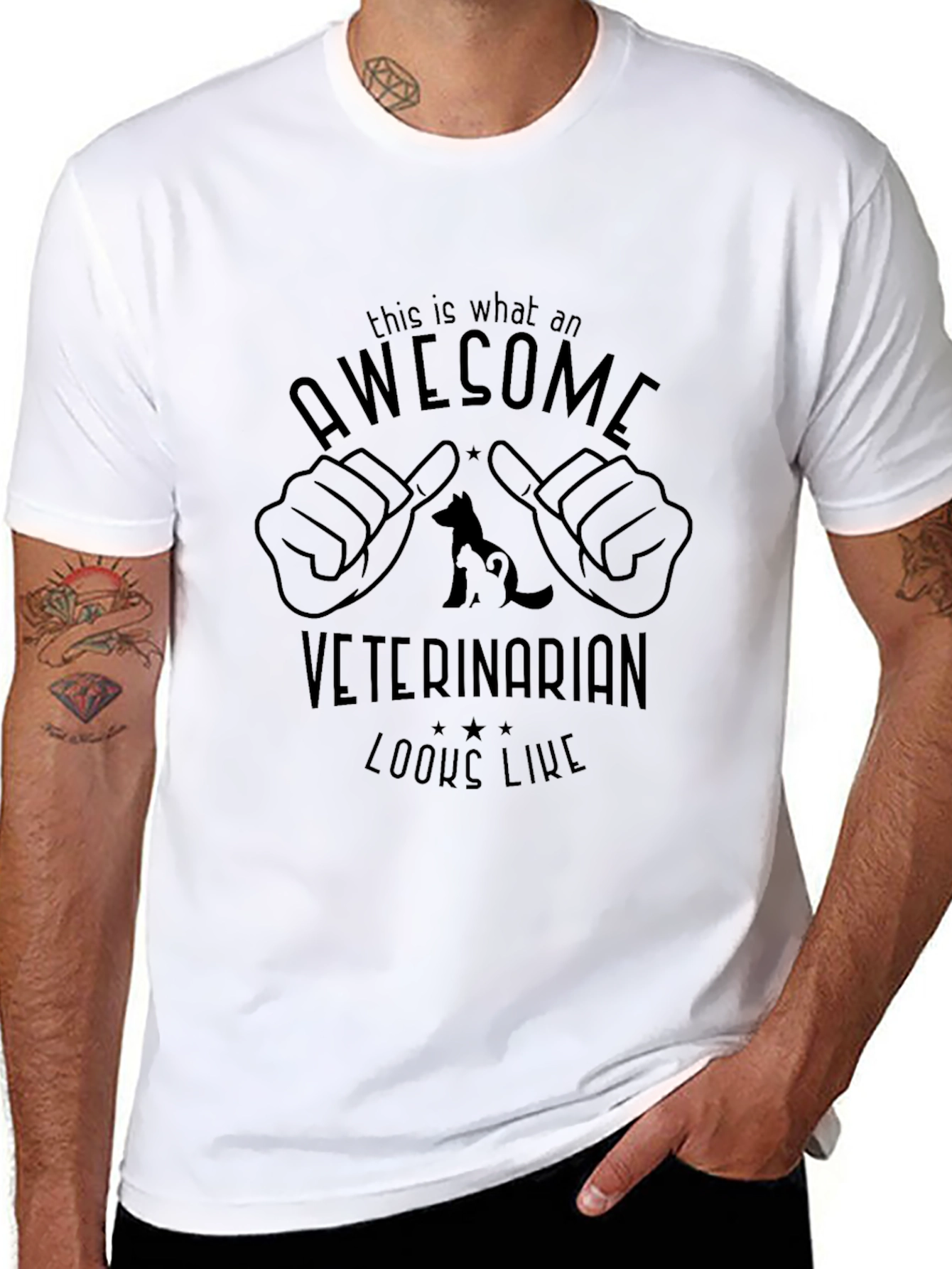 Awesome Veterinarian Graphic T-Shirt