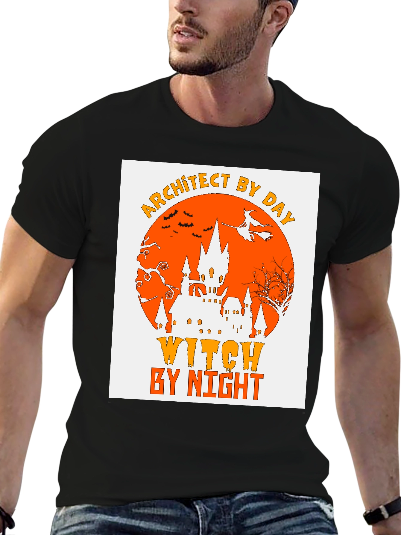 Architect By Day Witch By Night Halloween T-Shirt
