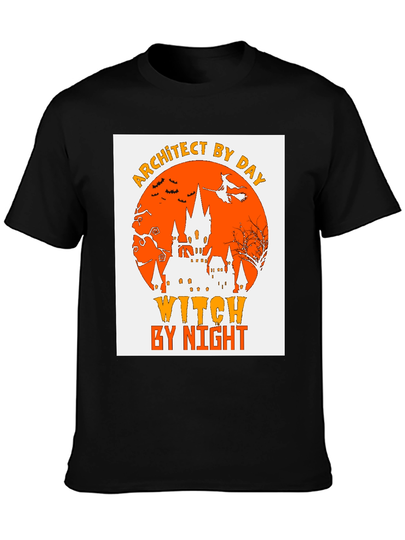 Architect By Day Witch By Night Halloween T-Shirt