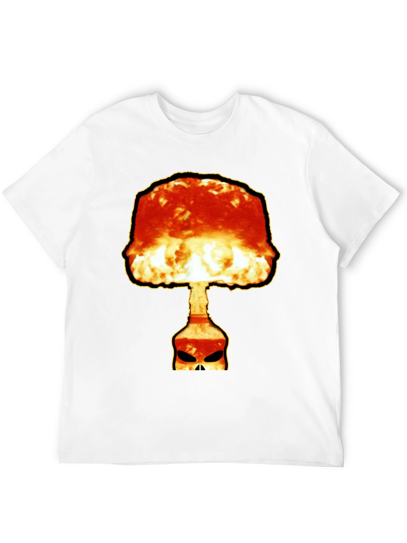 Atomic Skull Graphic Tee - Bold Black T-Shirt