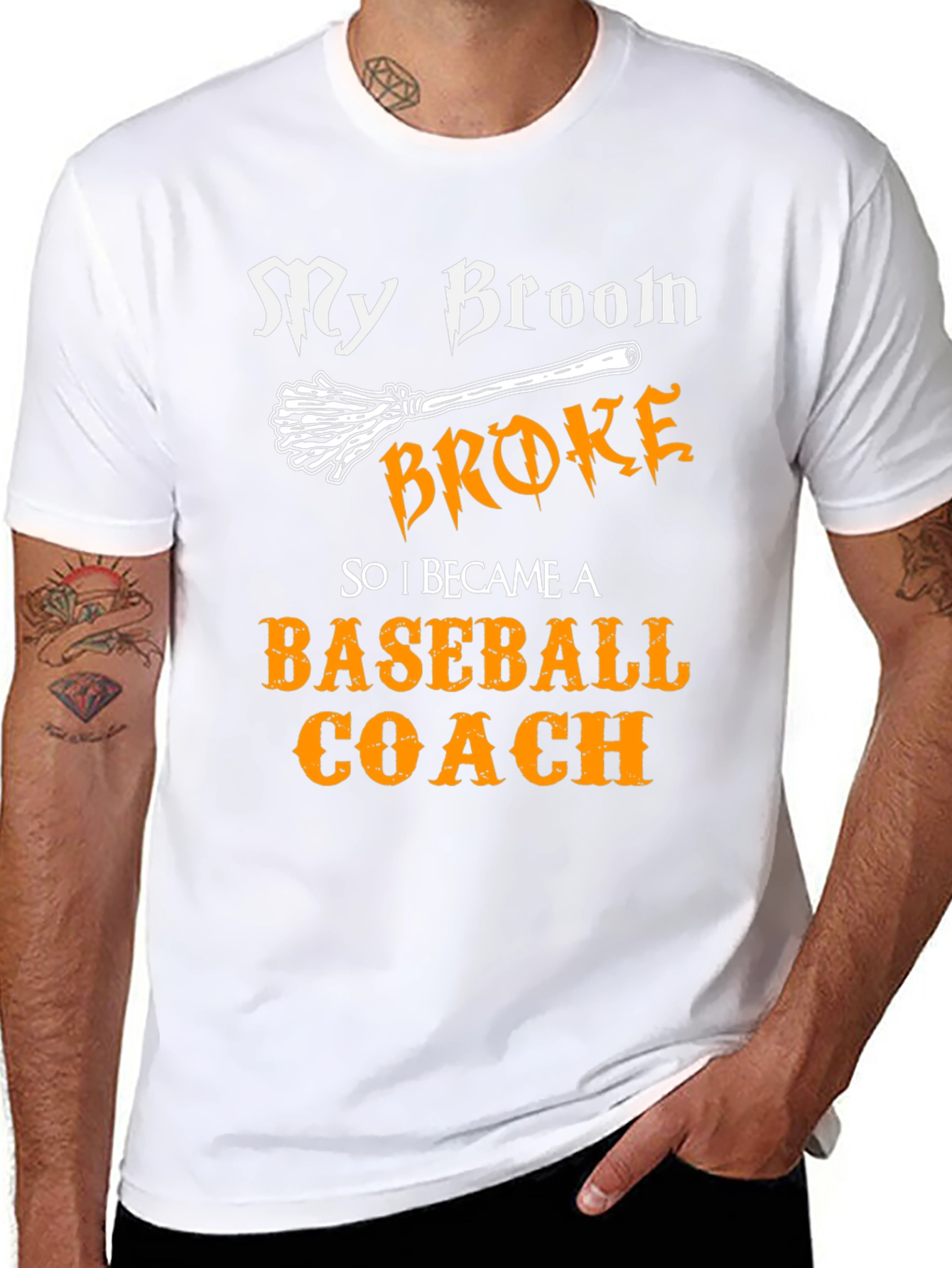 My Broom Broke Baseball Coach T-Shirt