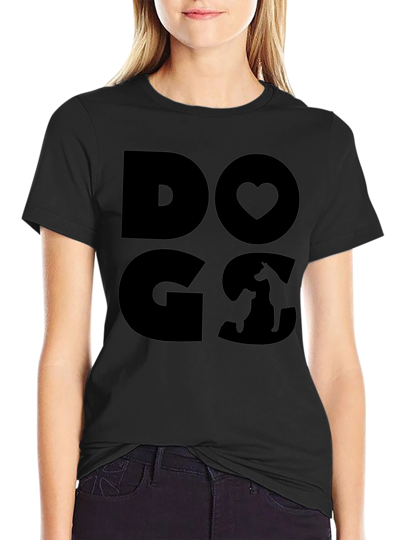 Dogs Love T-Shirt - Modern Graphic Tee